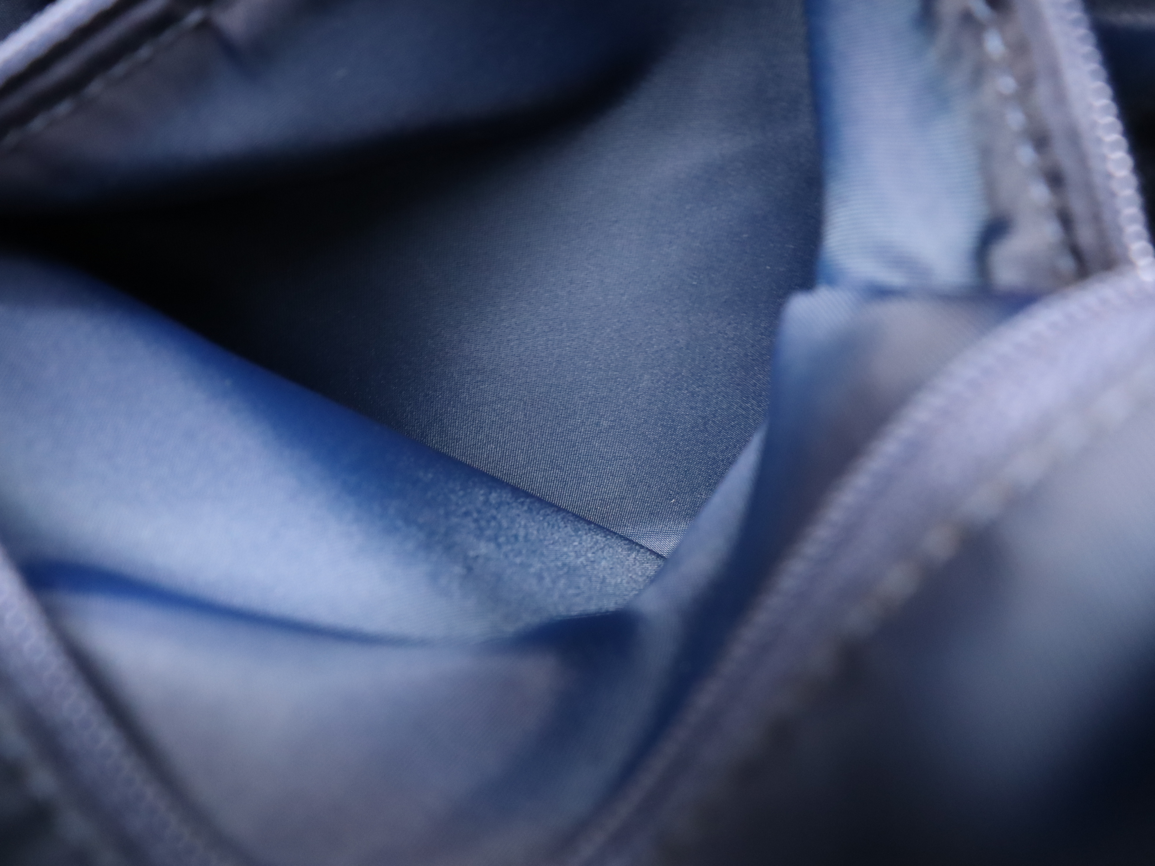 Canvas x Leather Trotter Handbag, Navy, Gold Hardware, with Padlock and Key. — view 13