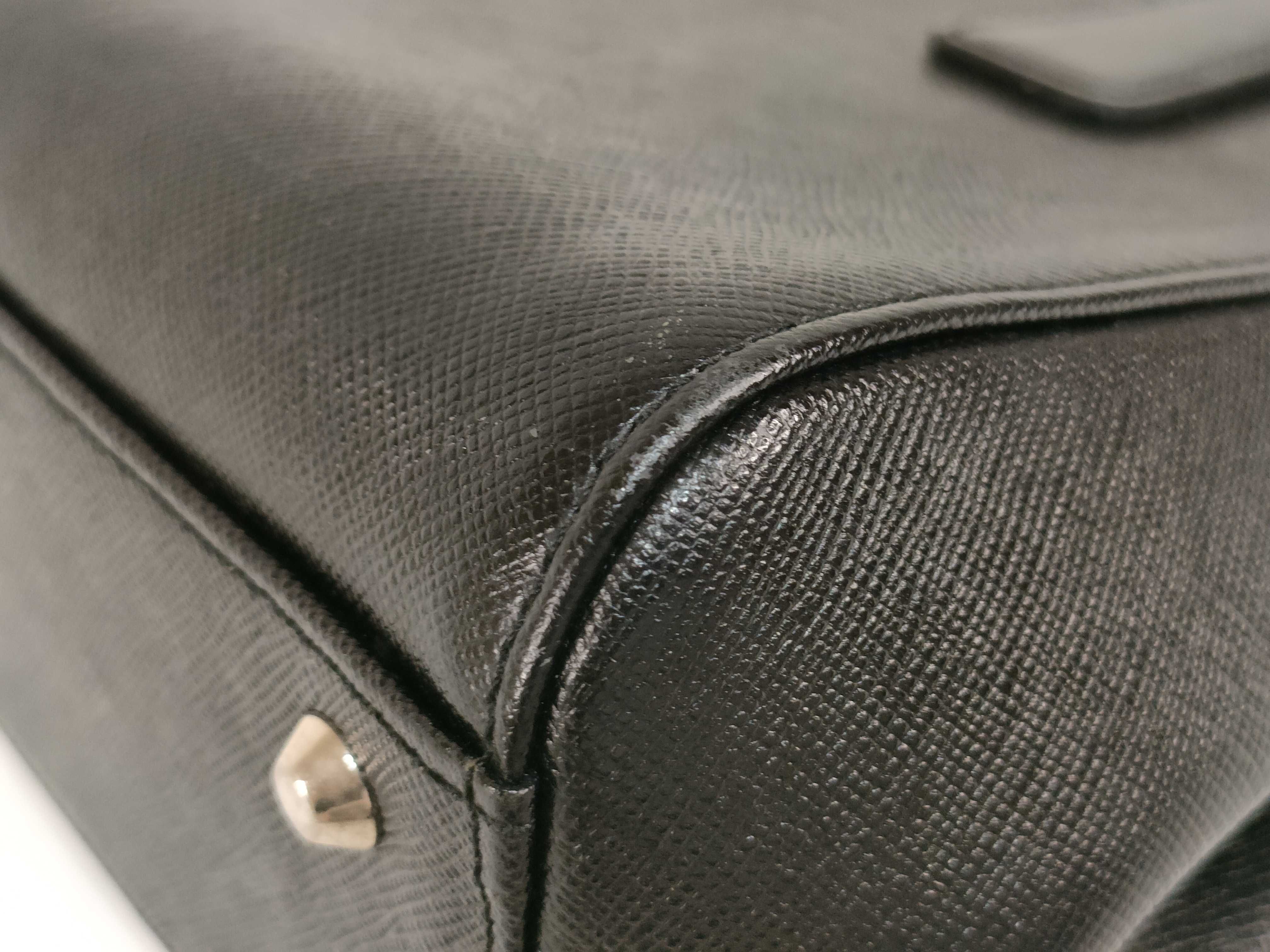Nova Check Handbag, Black — view 6