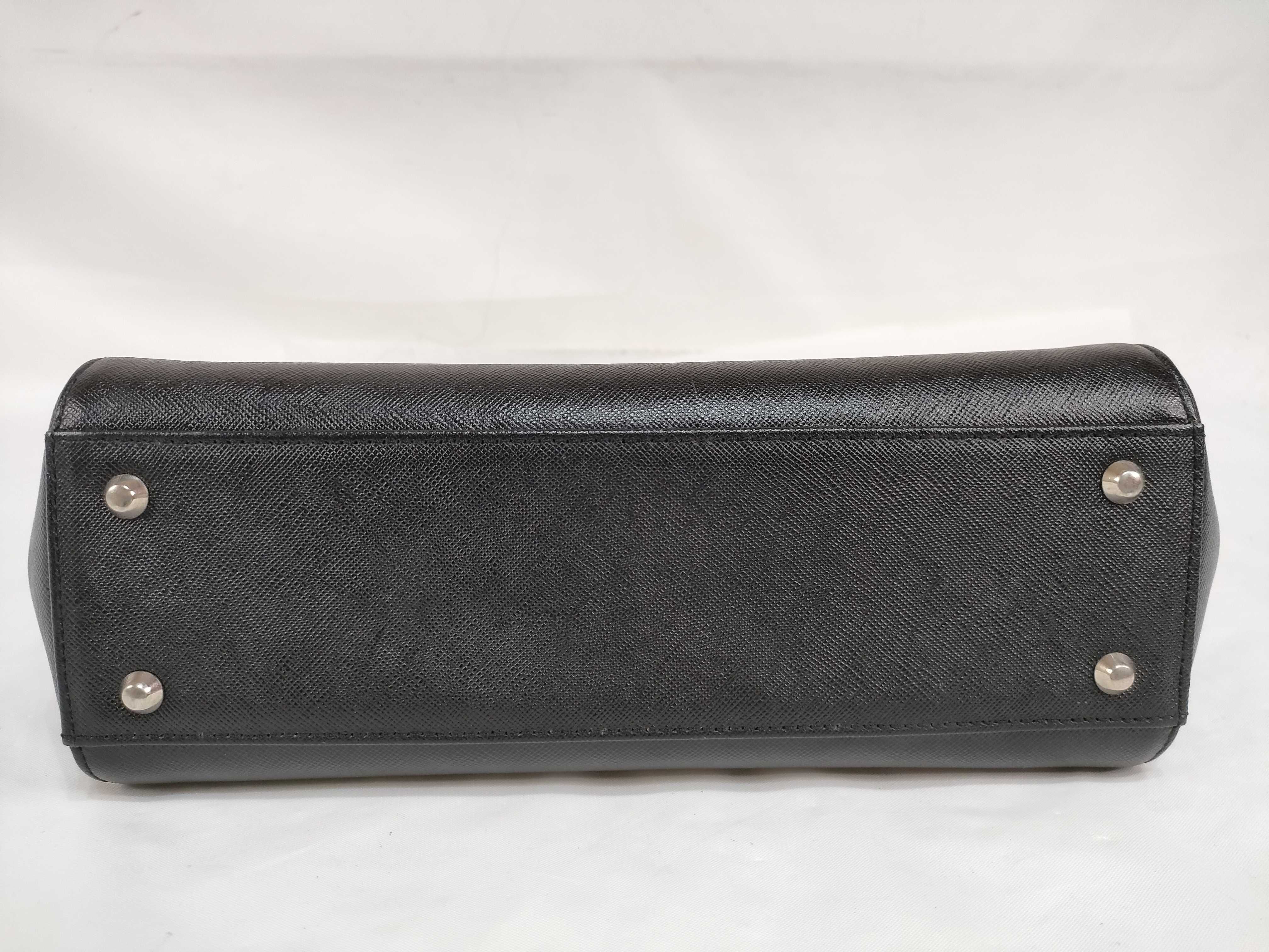 Nova Check Handbag, Black — view 8