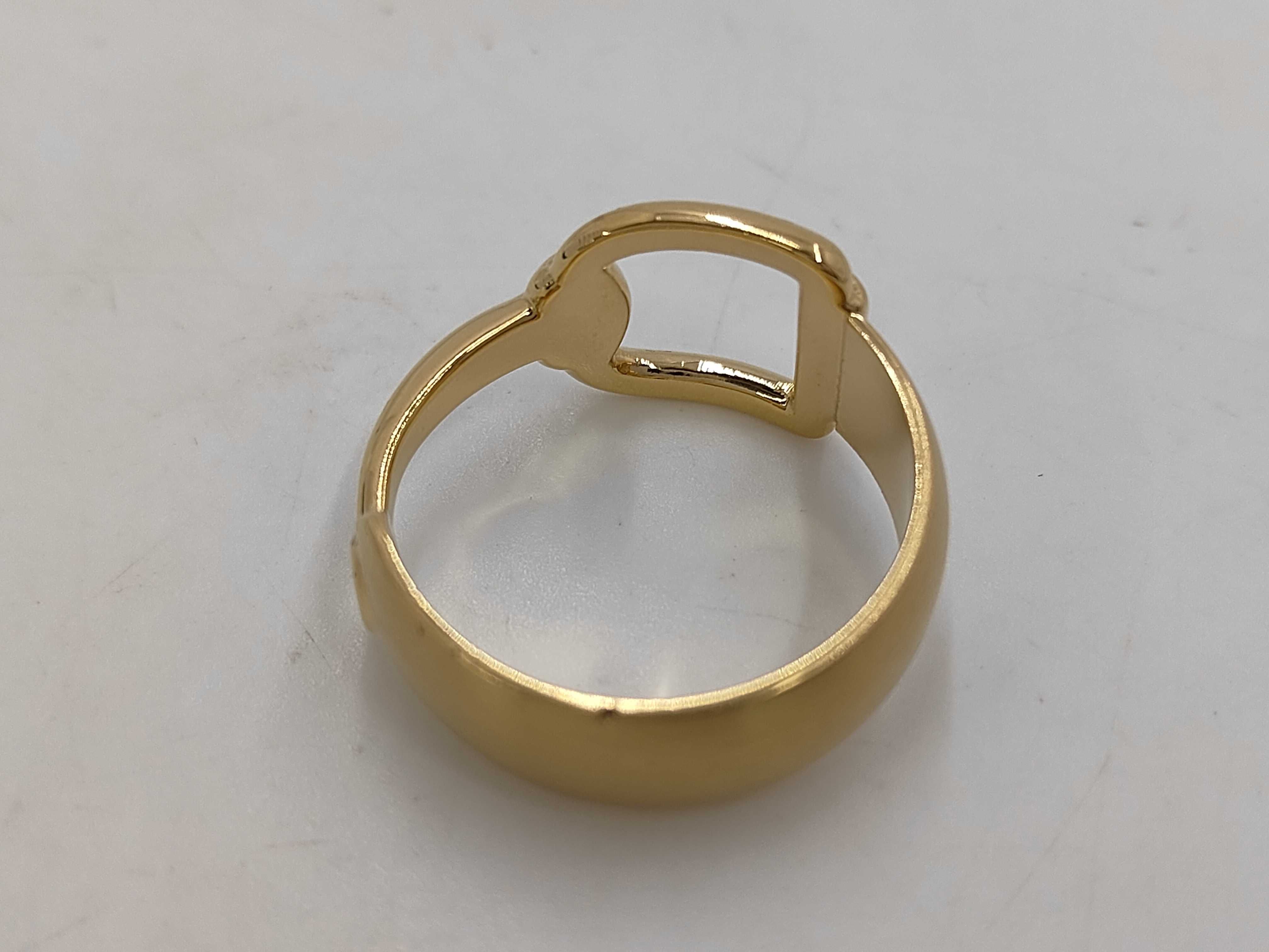 Horsebit Scarf Ring, Gold, Other Accessories, Rings — view 6