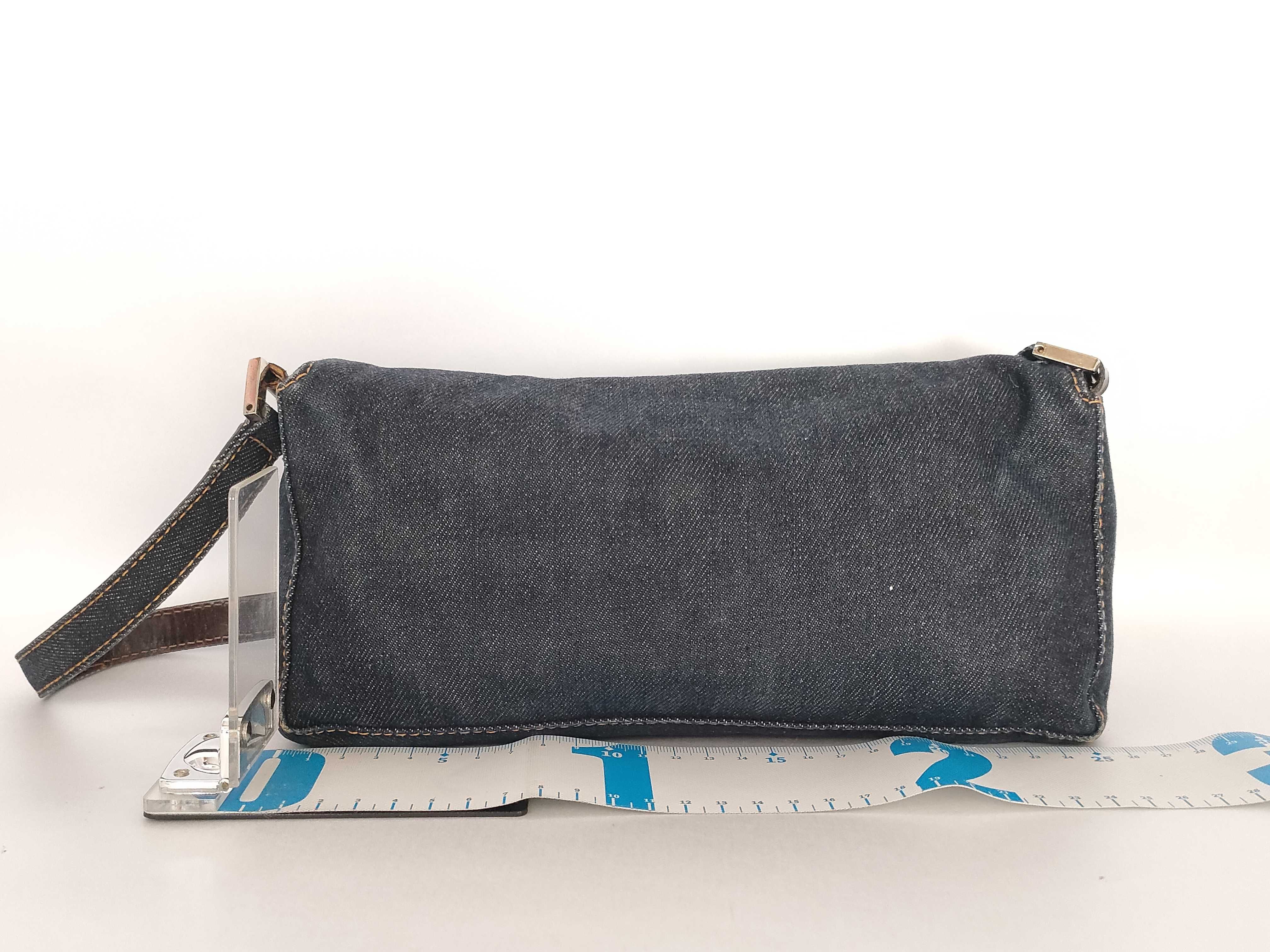 Silver Plate Denim Shoulder Bag — view 2