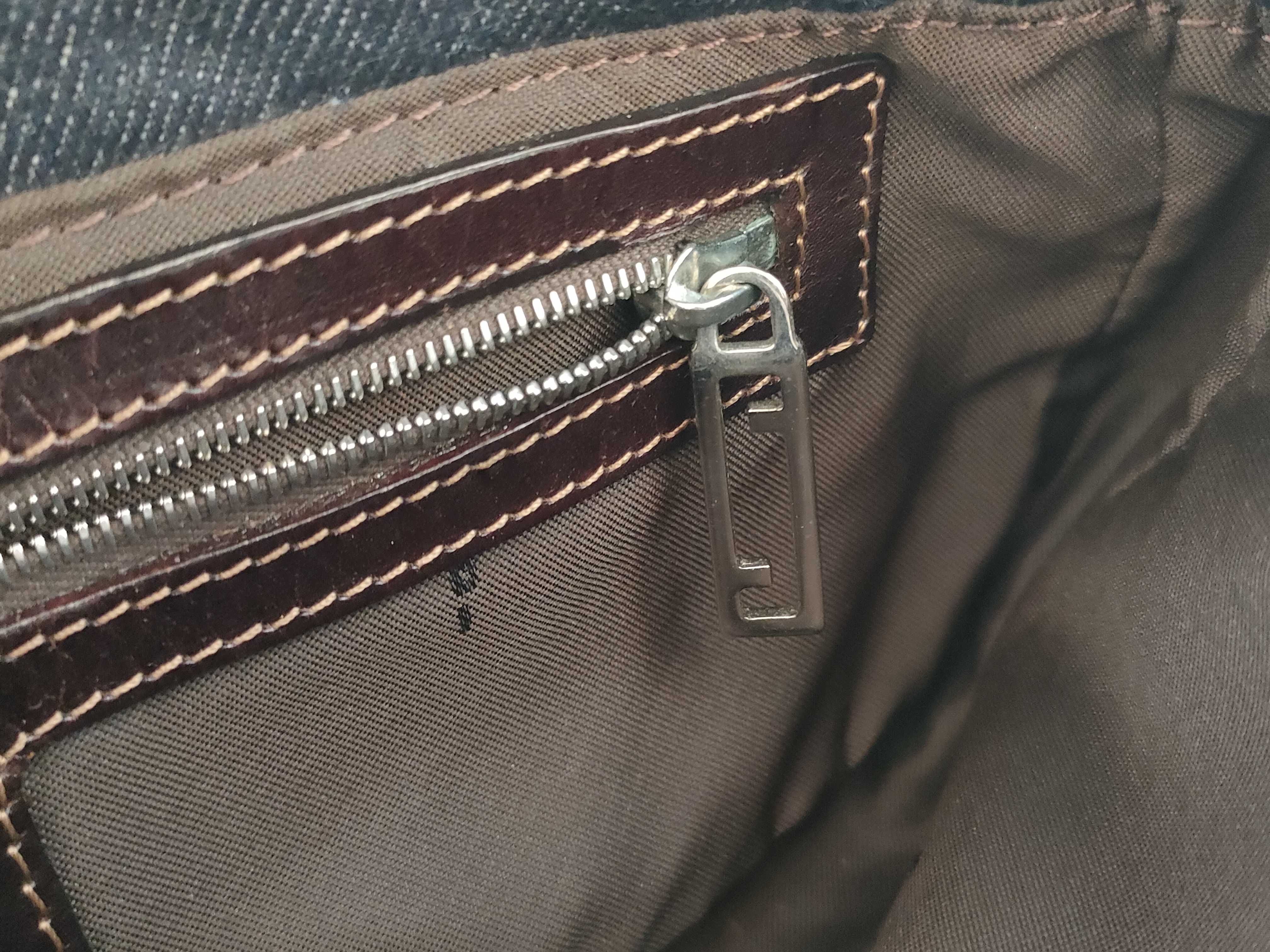 Silver Plate Denim Shoulder Bag — view 12