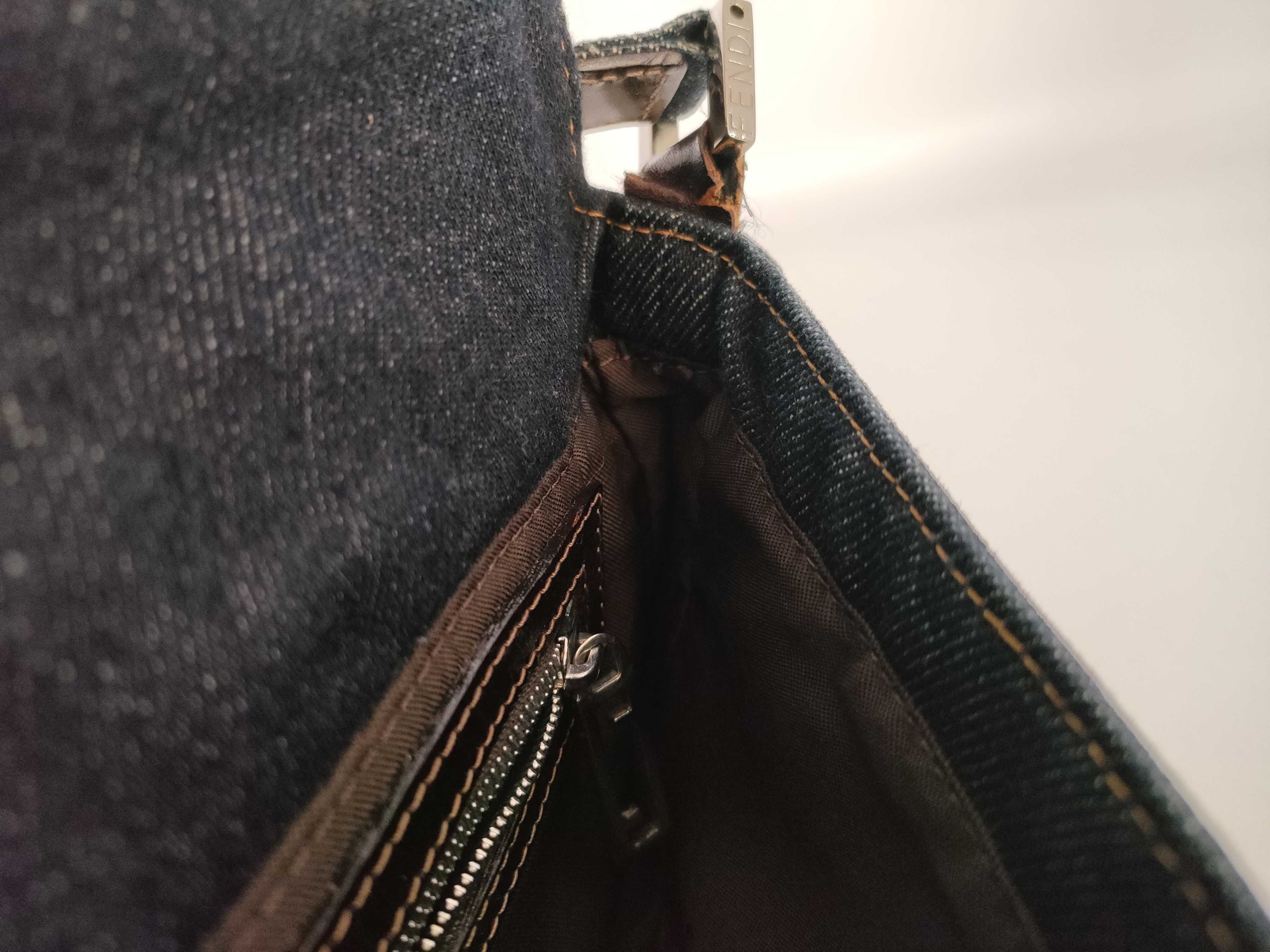 Silver Plate Denim Shoulder Bag — view 10