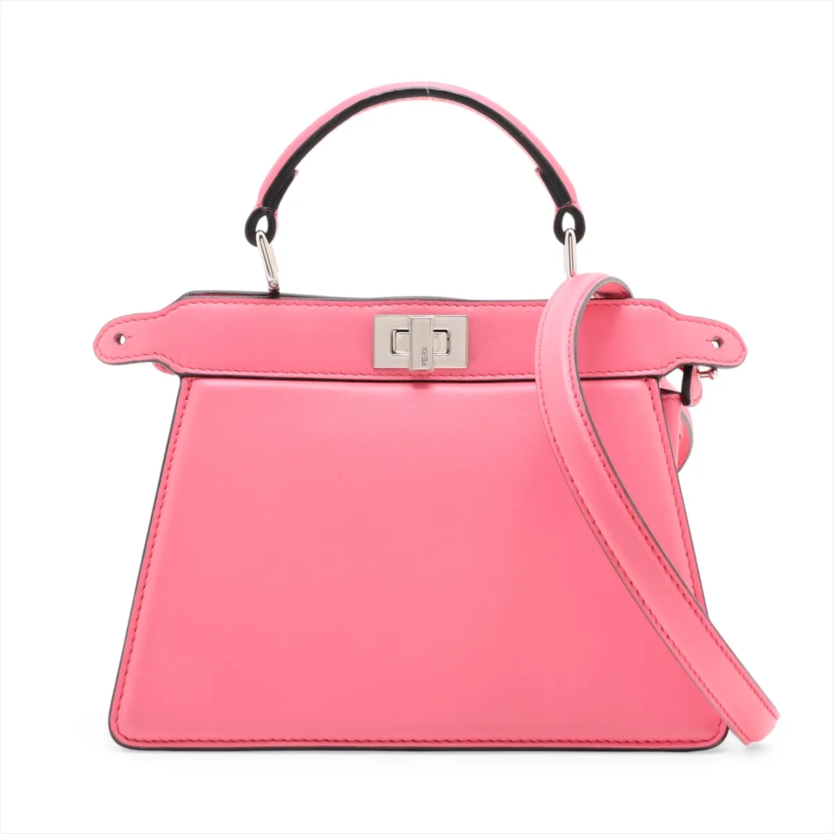 Peekaboo I.U Mini Leather 2-Way Handbag, Pink 8BN335