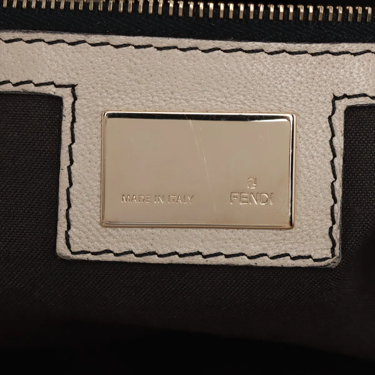 Chef Bag Leather Handbag Beige 8BH186 — view 9