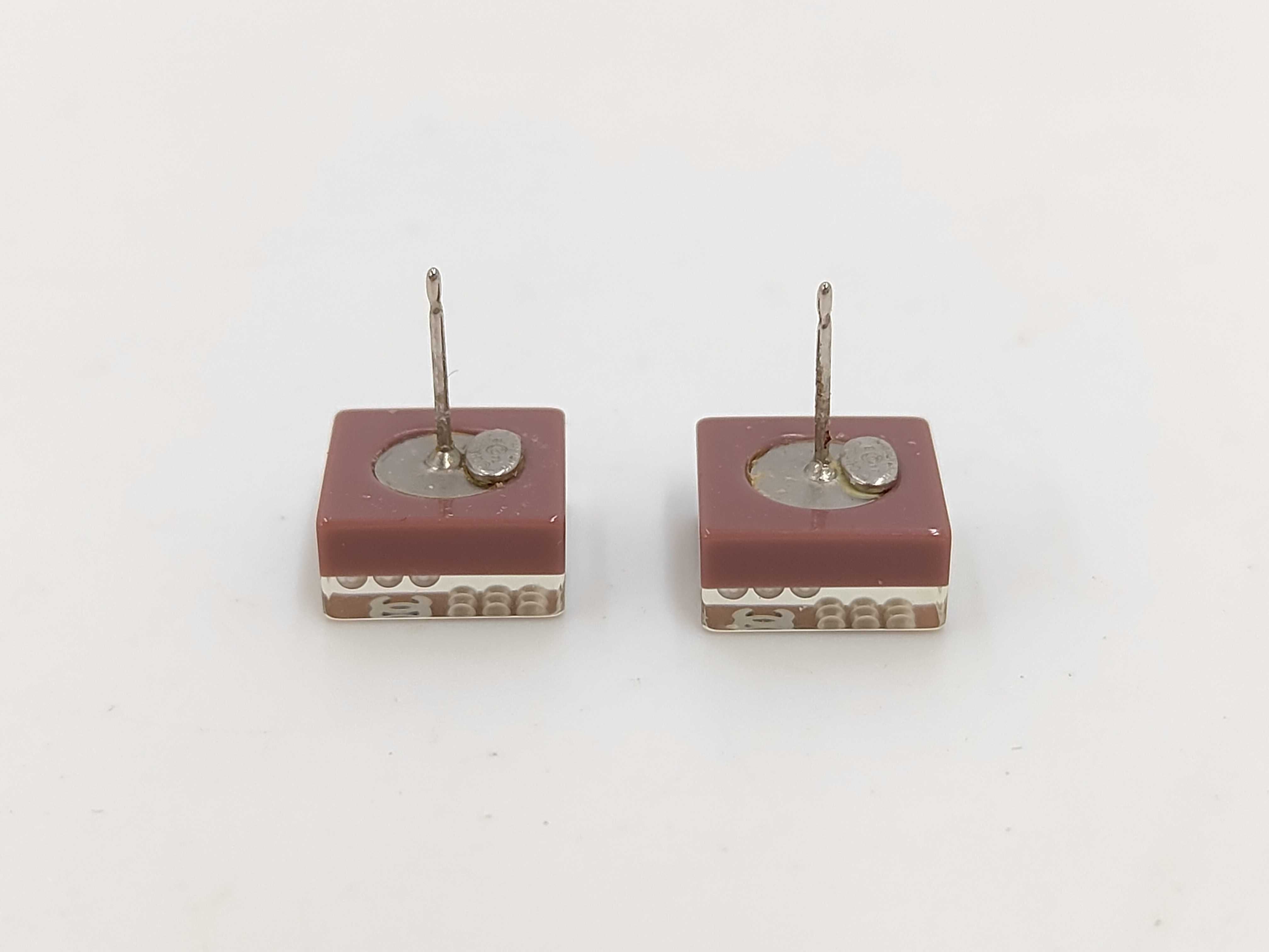 Coco Mark Camellia Square Earrings — view 3