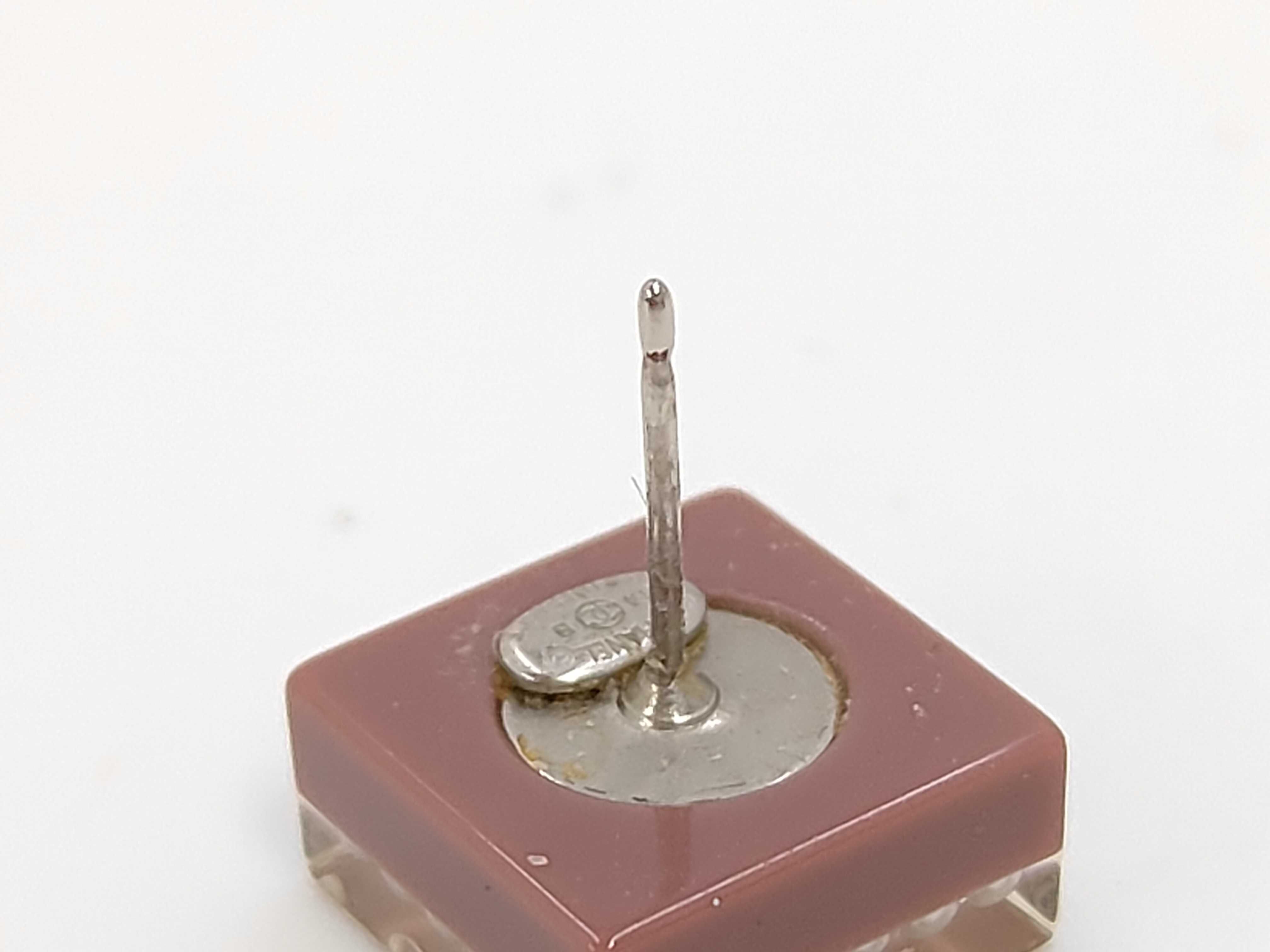 Coco Mark Camellia Square Earrings — view 5