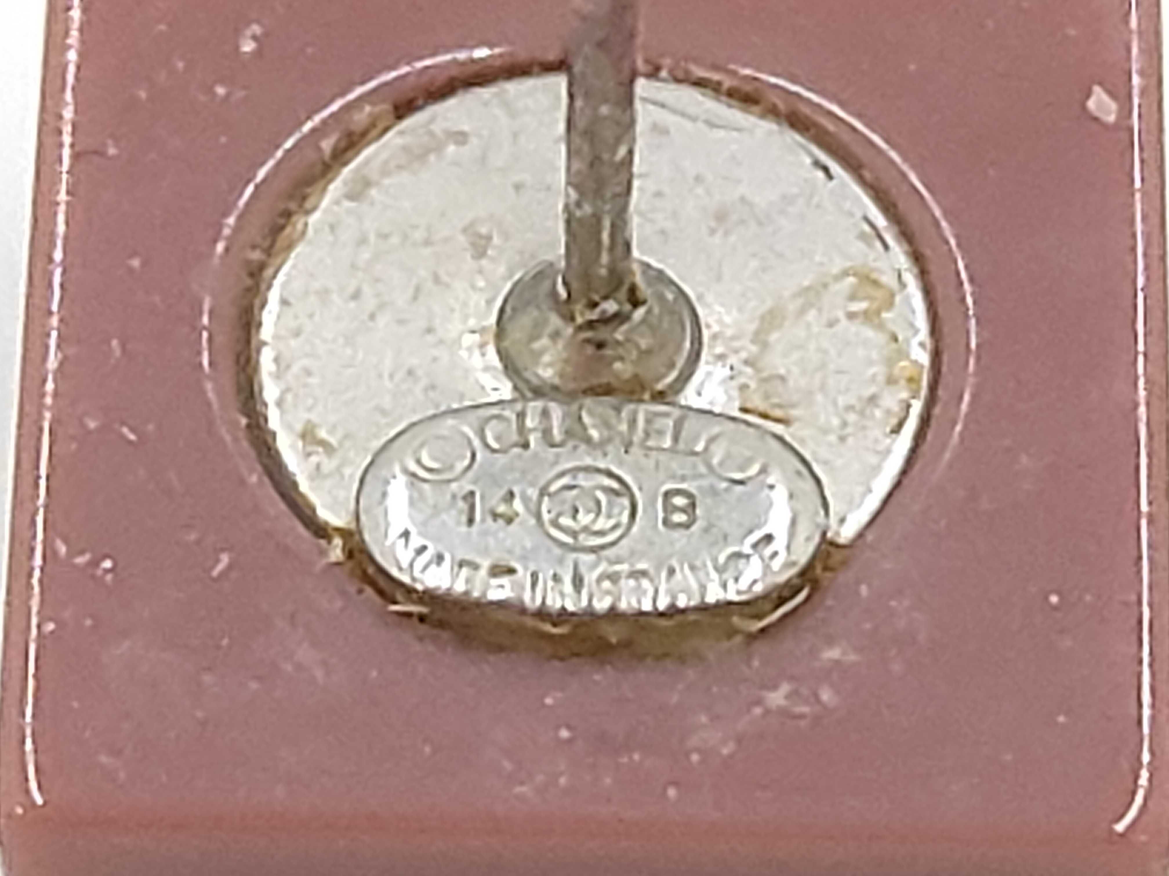 Coco Mark Camellia Square Earrings — view 6