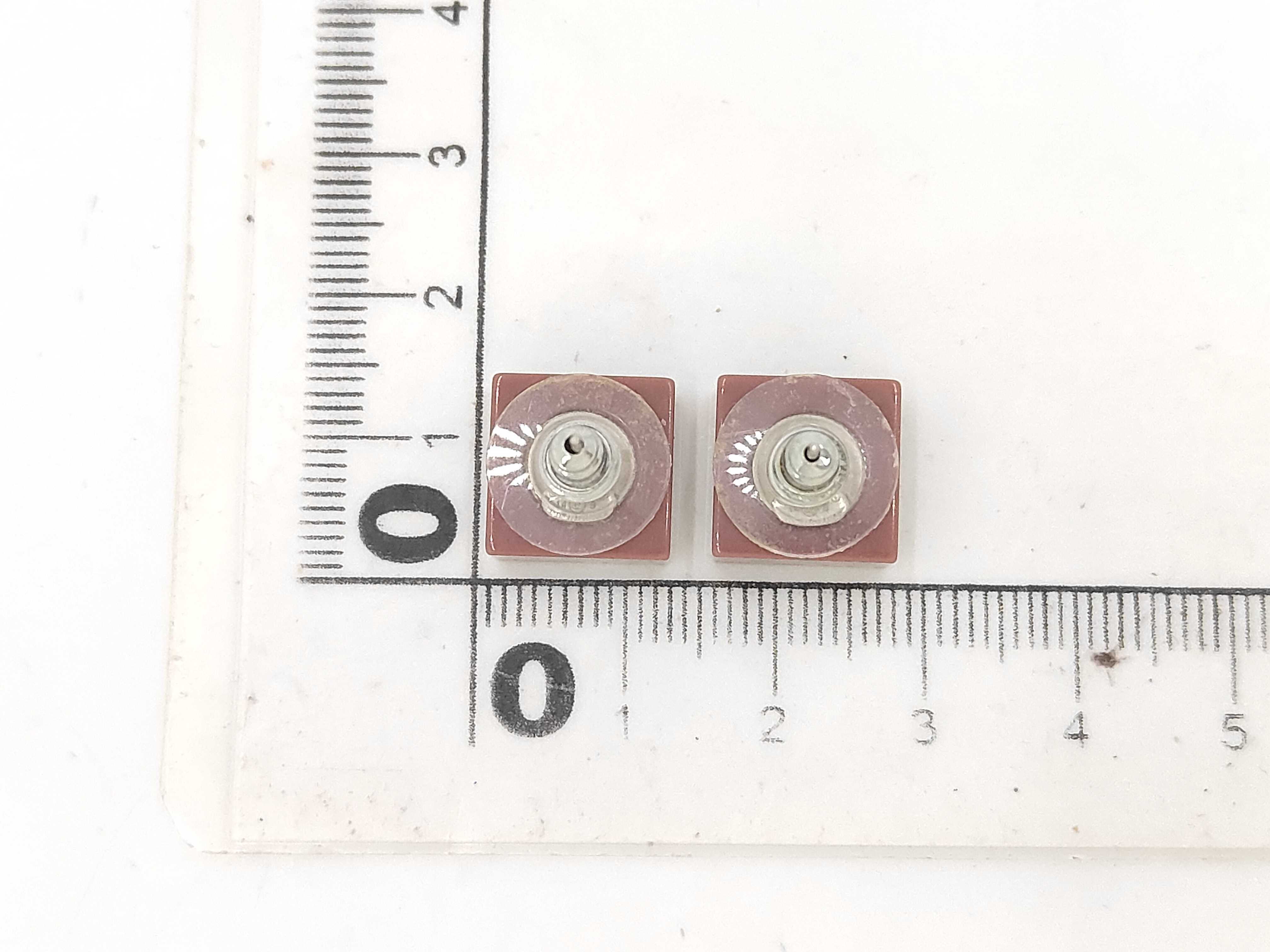 Coco Mark Camellia Square Earrings — view 8