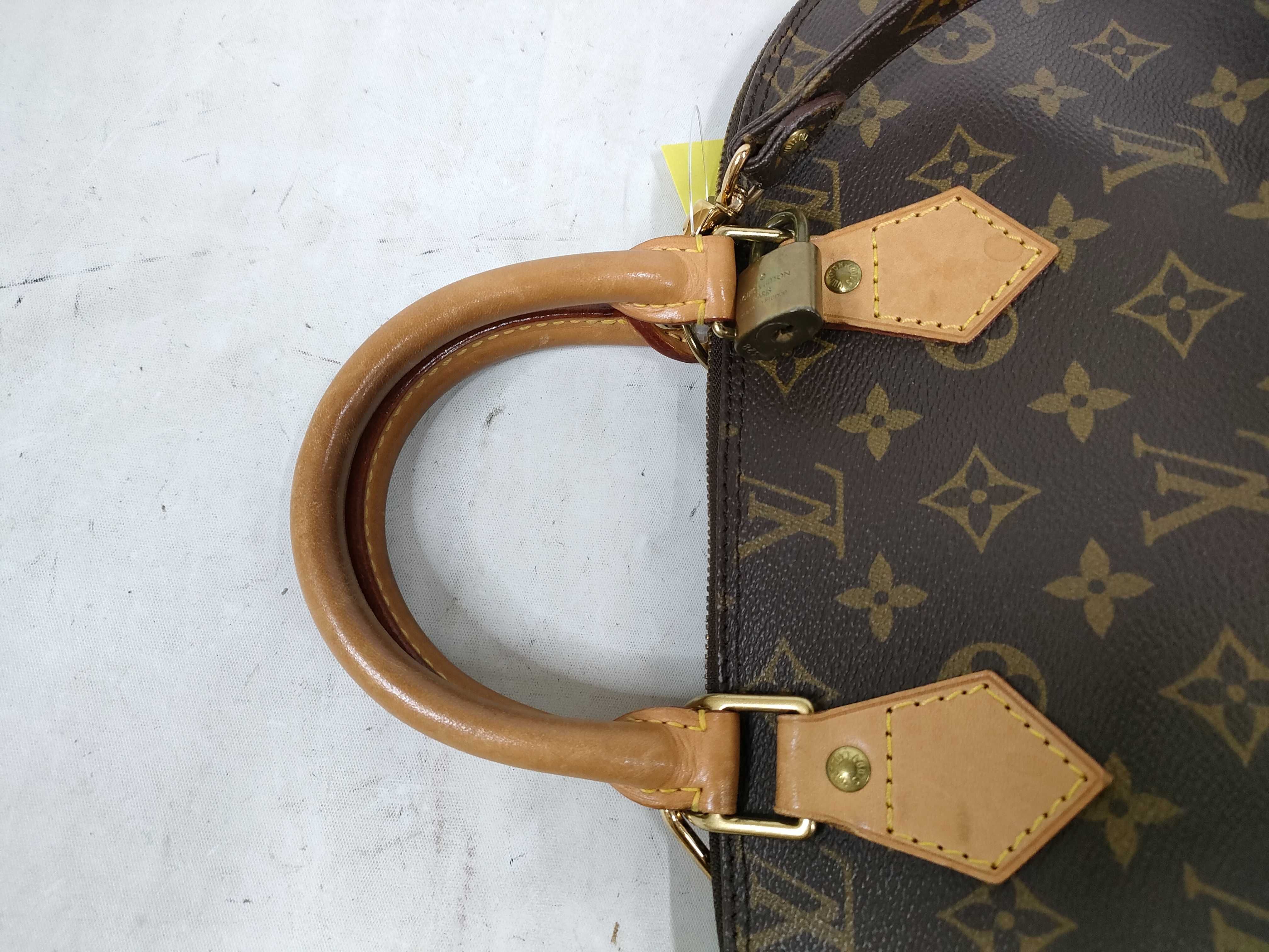 Monogram M40878 Alma MM Handbag with Stamp — view 3