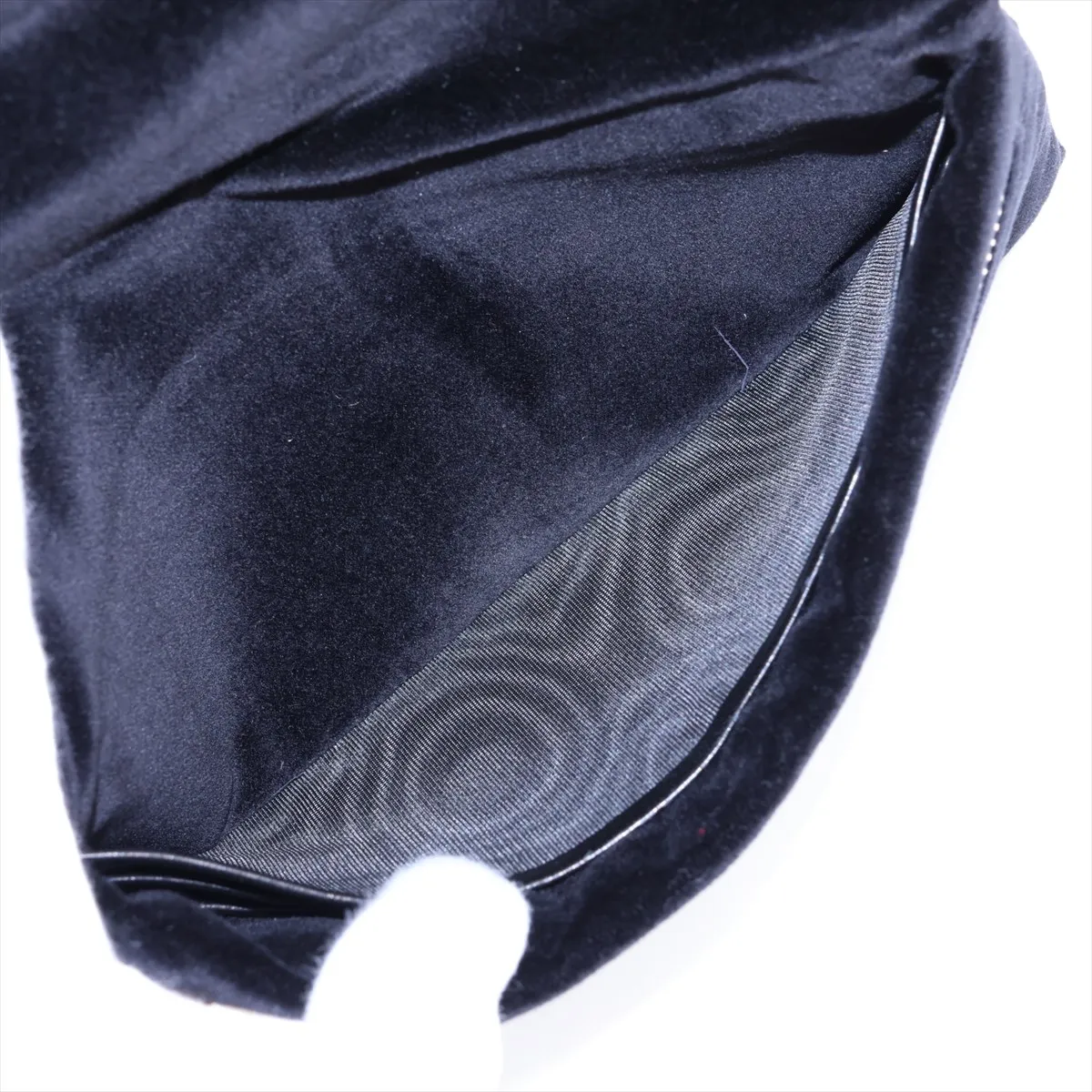 1MS001 Velour Long Wallet Black Velvet Ricamo — view 5