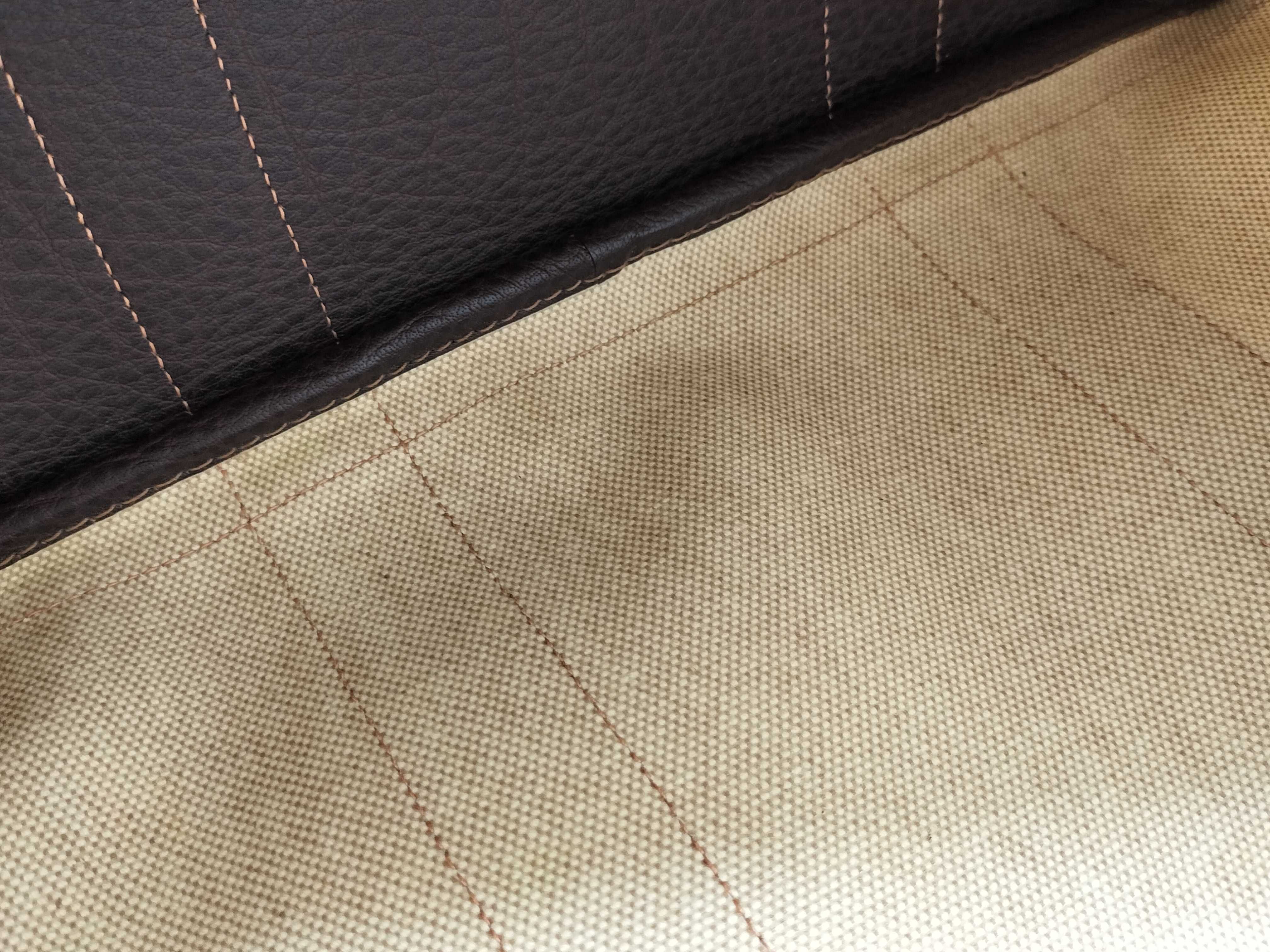 Garden Party PM Toile Leather Brown F Stamp Tote Bag — view 12