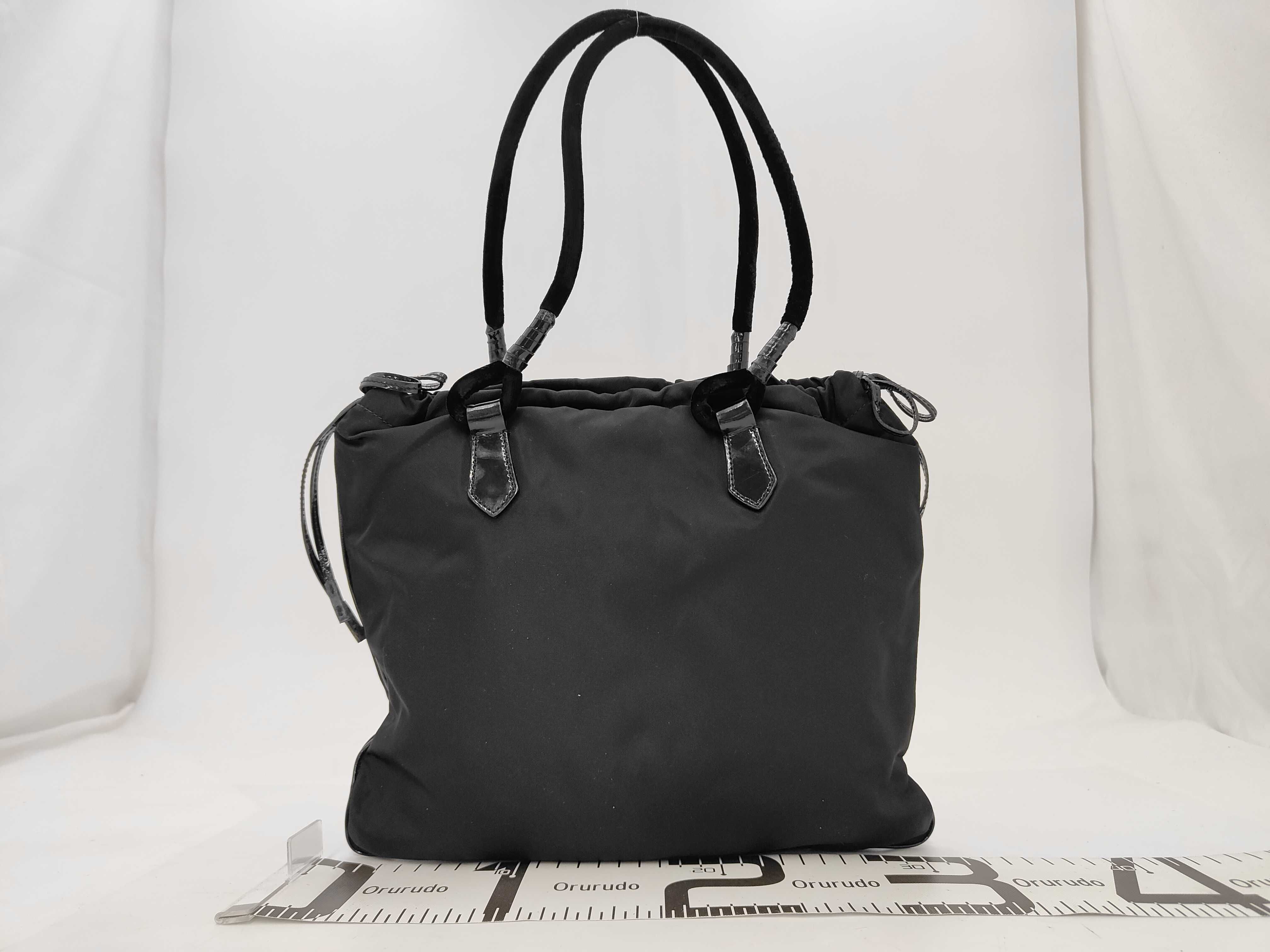 Nylon Prada Nylon Triangle Logo Tote Bag — view 2
