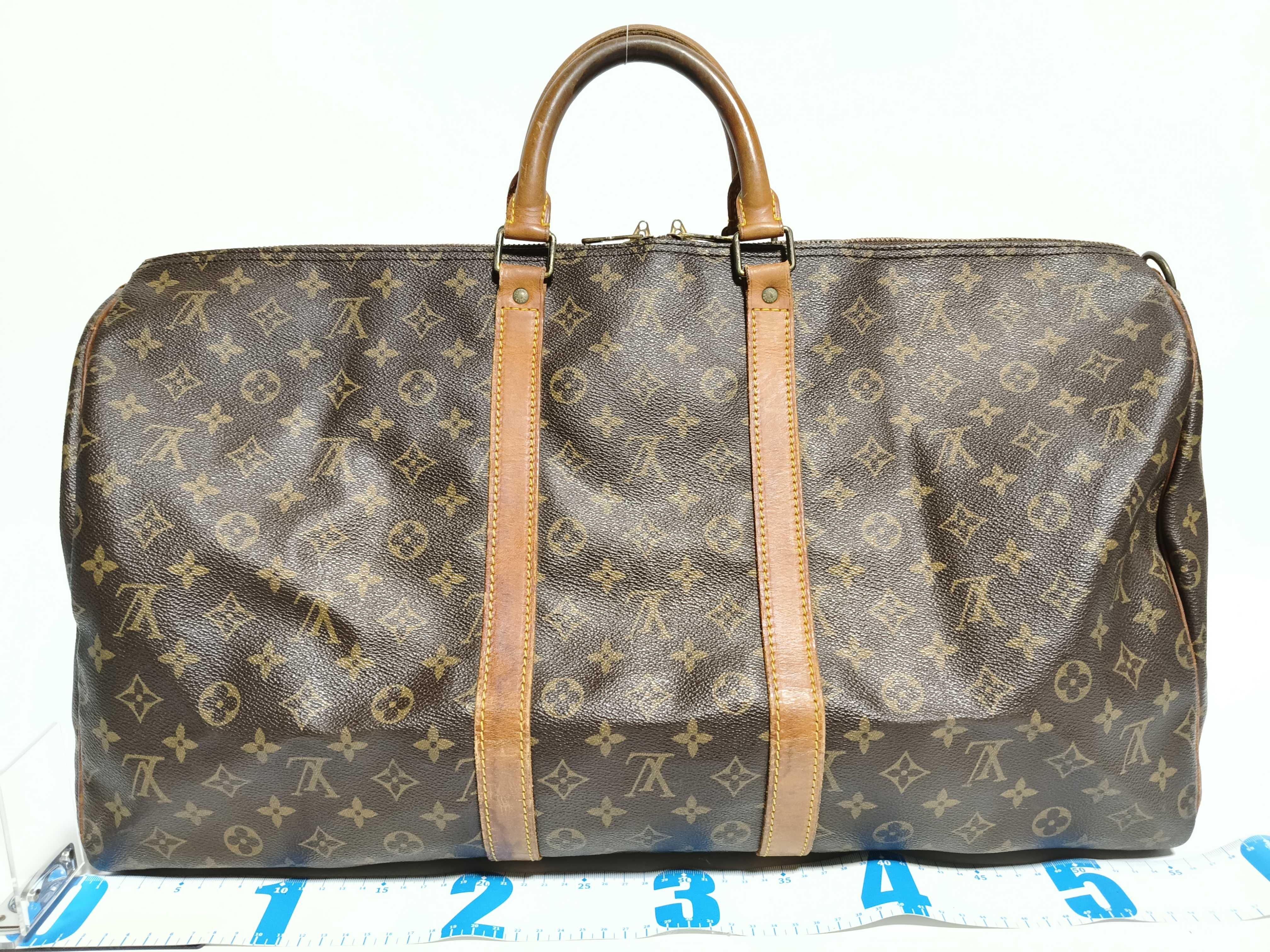 Monogram Keepall 55 M41424 VI992 Brown Boston Bag — view 2