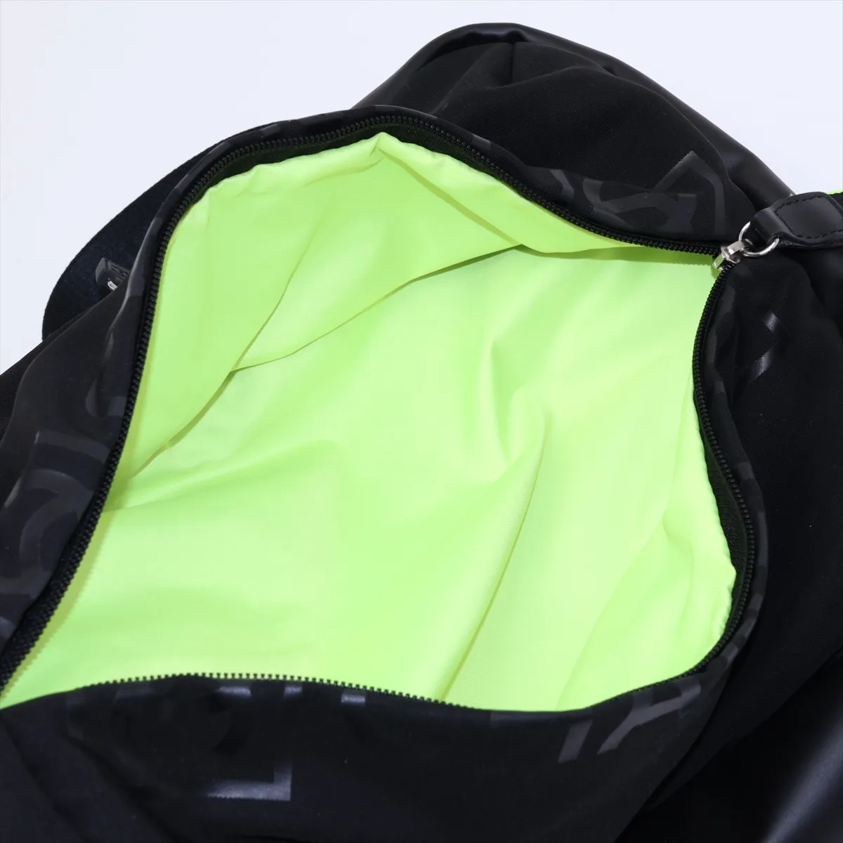 Sport Line Nylon x Leather Backpack, Black with Silver Hardware, 9546291, Series 9 — view 9