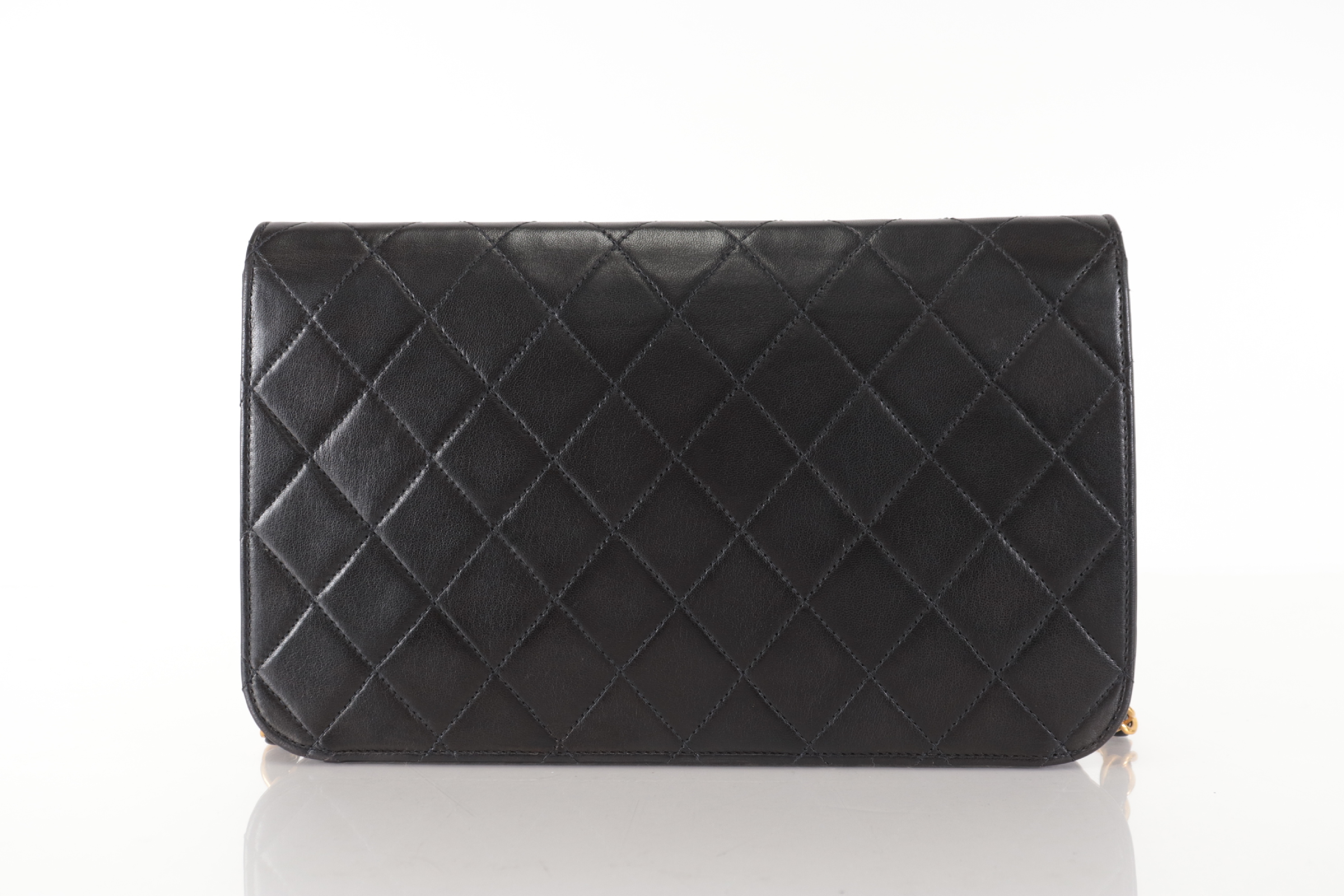 Matelassé Lambskin Full Flap Push Chain Shoulder Bag (Series 4) — view 3