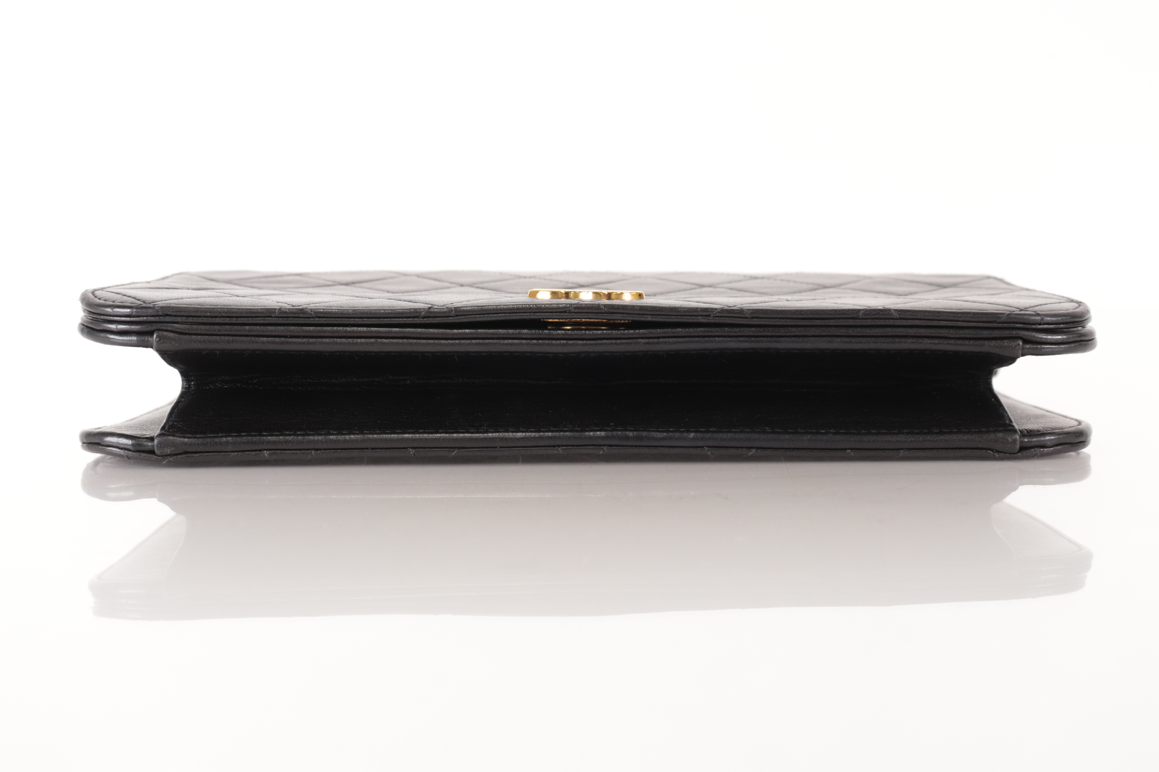 Matelassé Lambskin Full Flap Push Chain Shoulder Bag (Series 4) — view 8