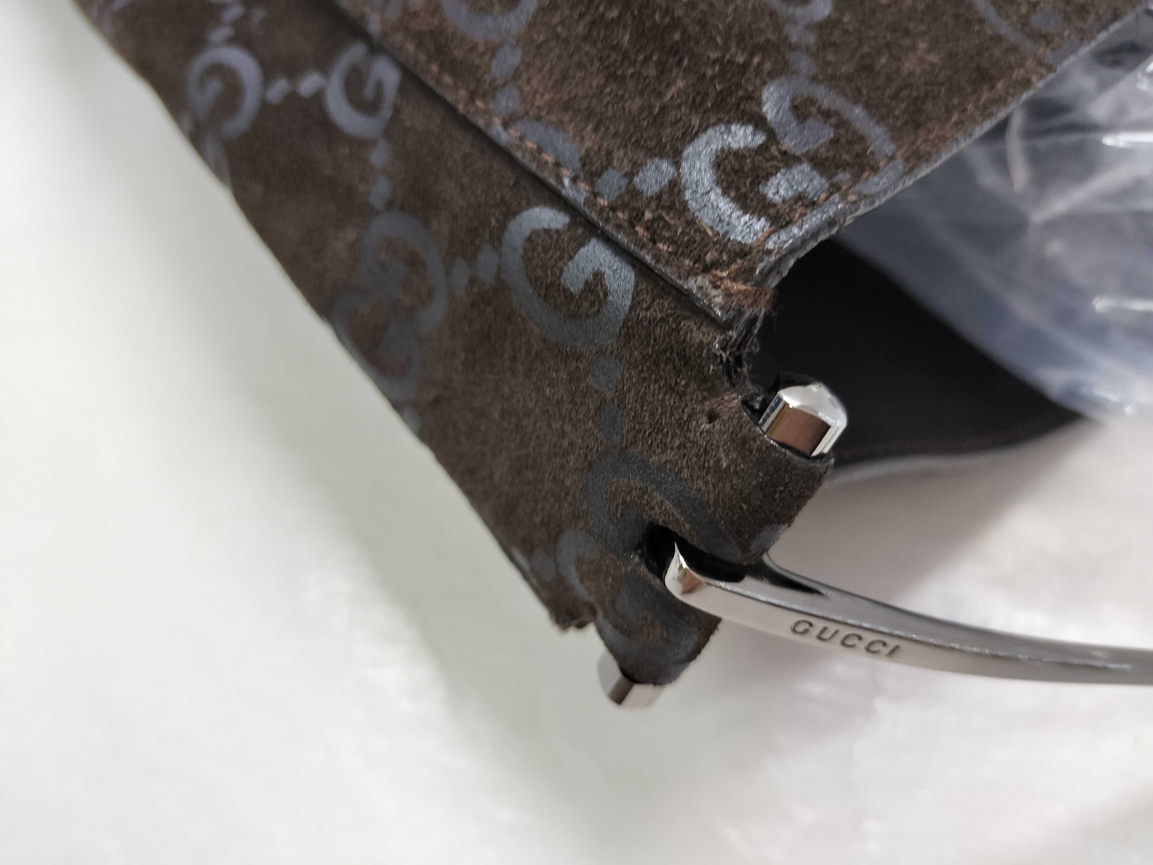GG Genuine Leather Suede 2-Way Shoulder Bag — view 5