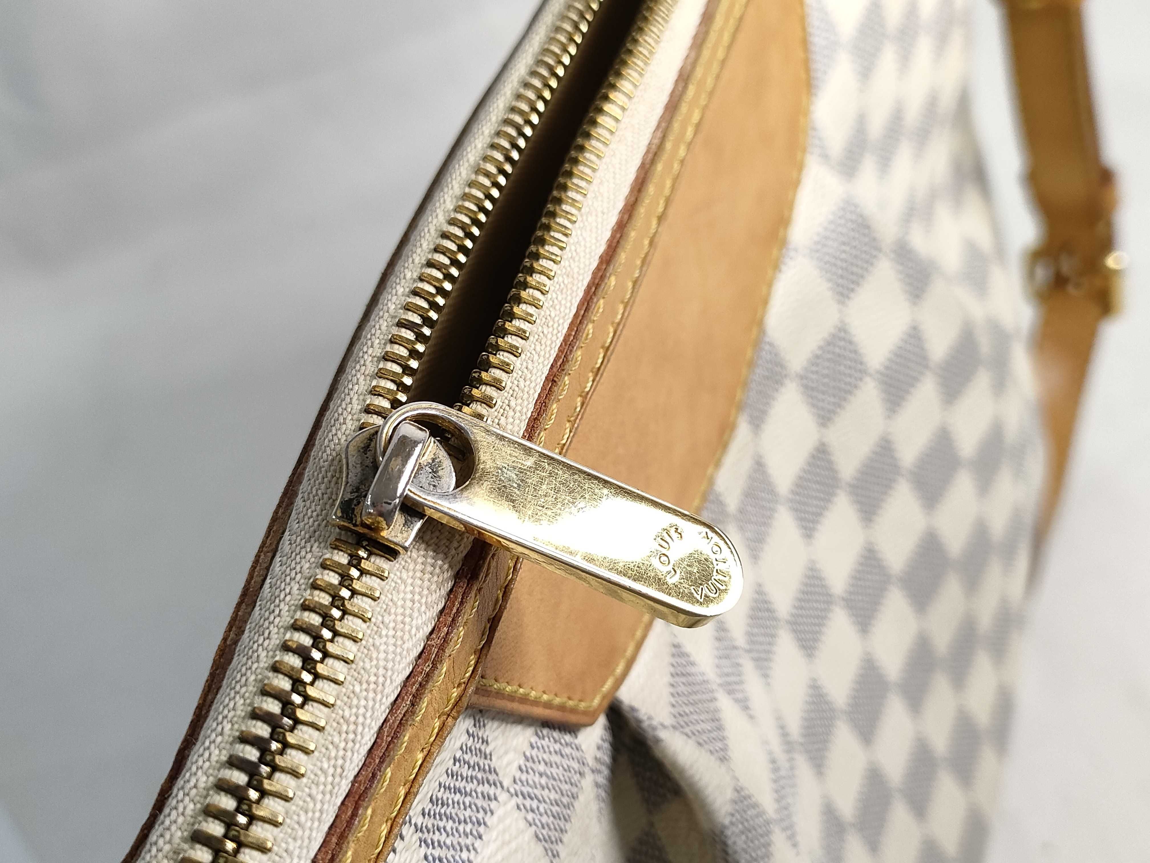 Damier Azur Siracusa PM N41113 MI11111 White Shoulder Bag — view 13