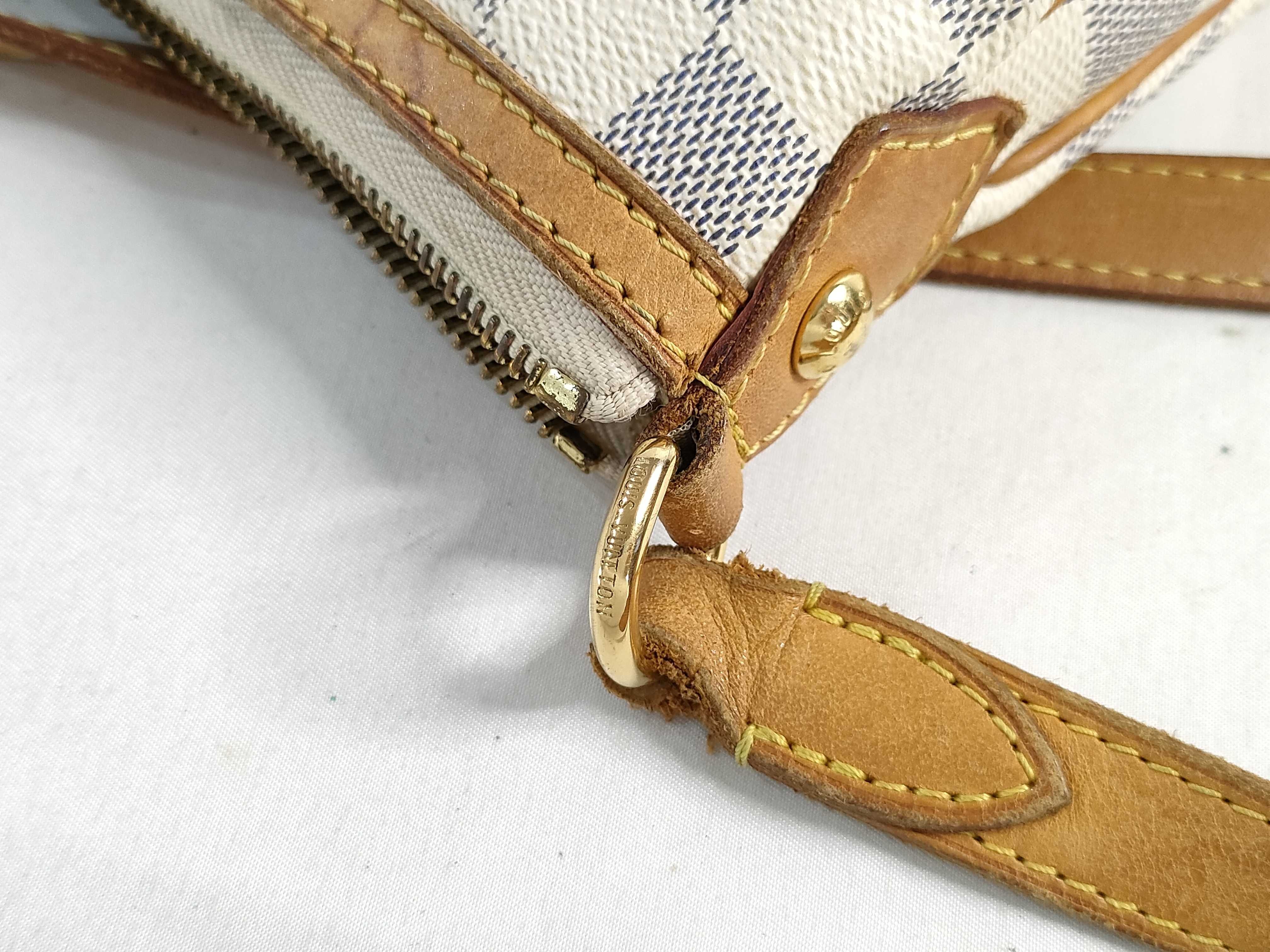 Damier Azur Siracusa PM N41113 MI11111 White Shoulder Bag — view 15
