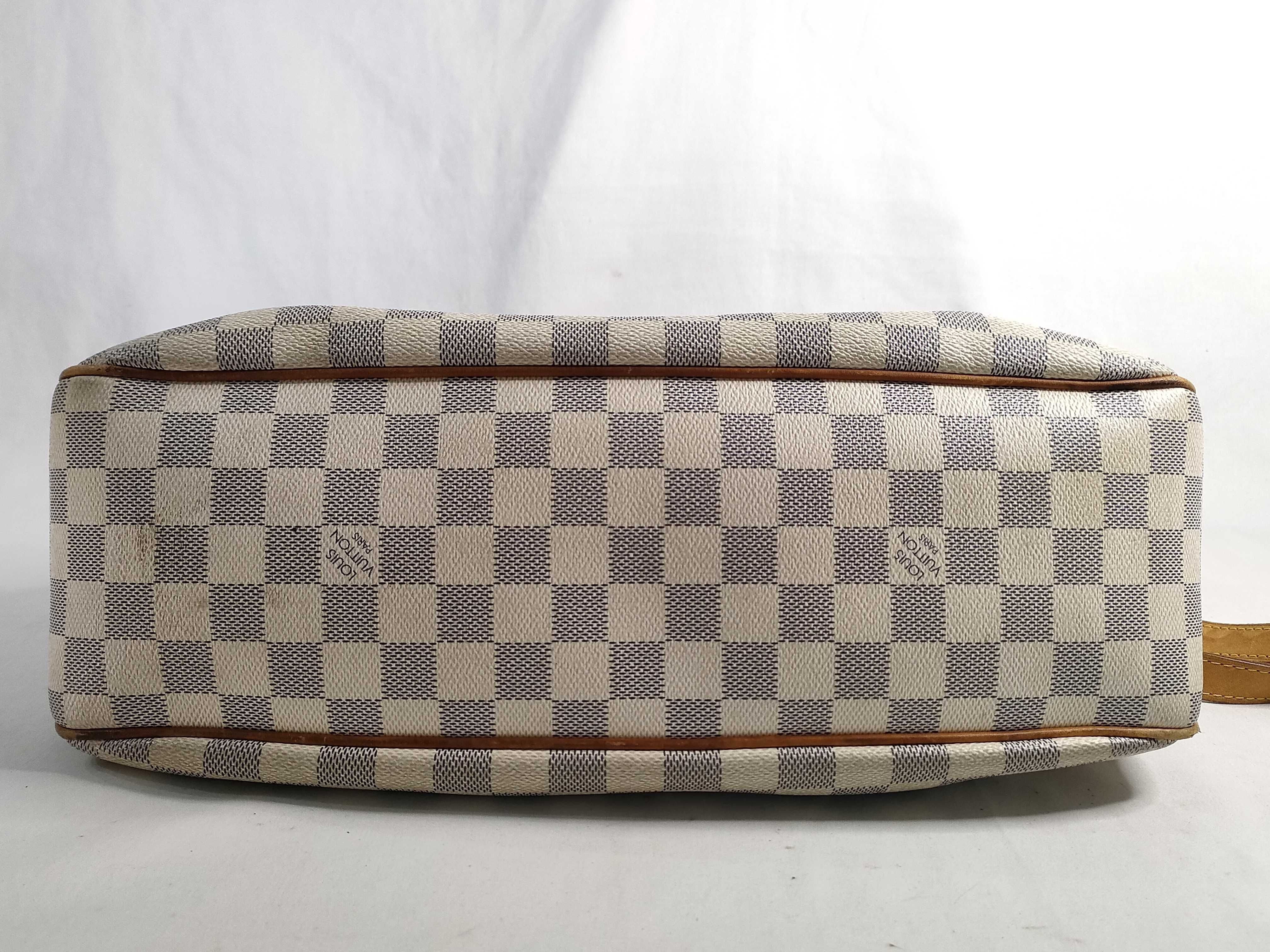 Damier Azur Siracusa PM N41113 MI11111 White Shoulder Bag — view 7