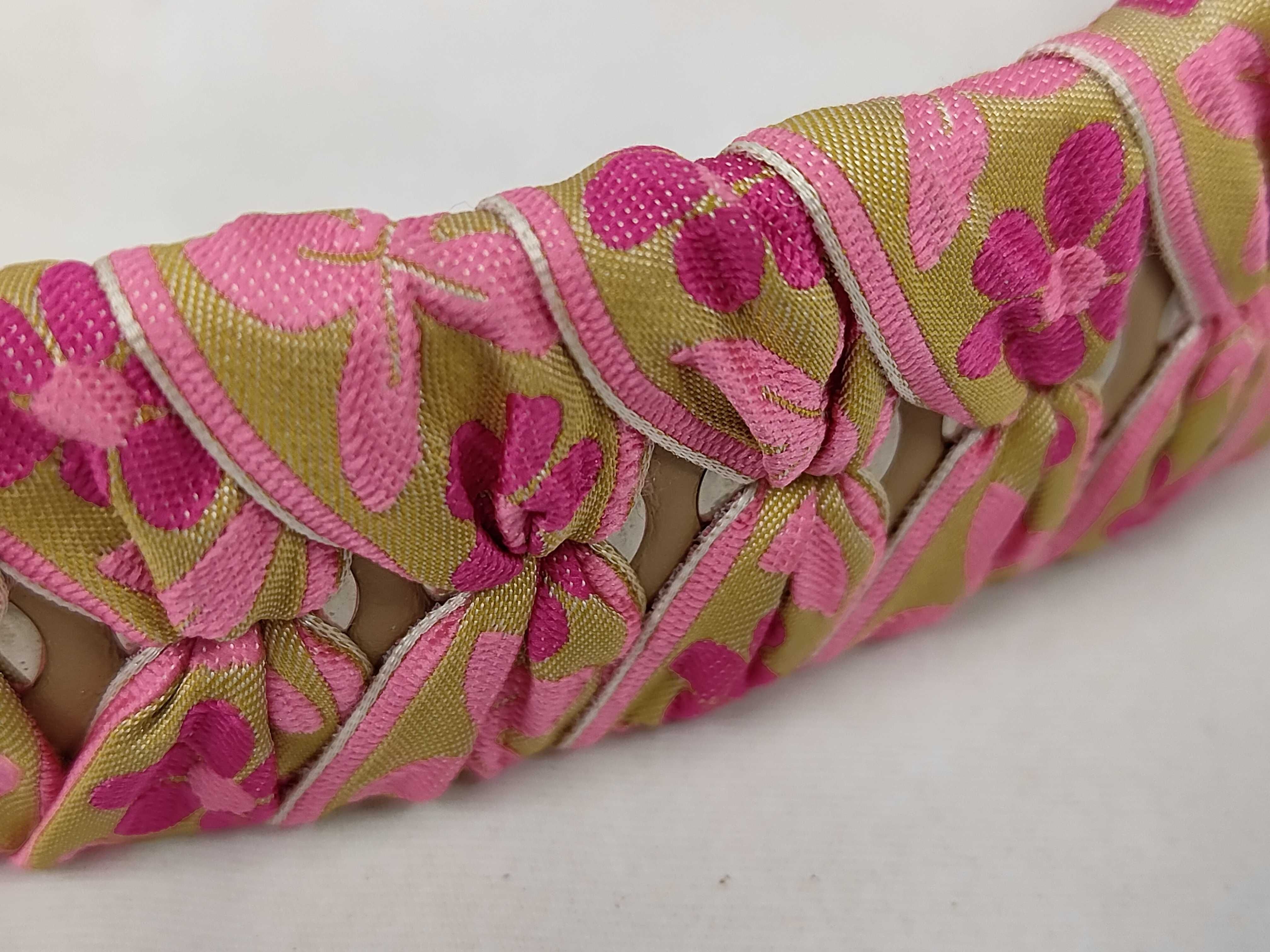 Flower Pattern Strap You Pink Multicolor Nylon Shoulder Strap — view 8