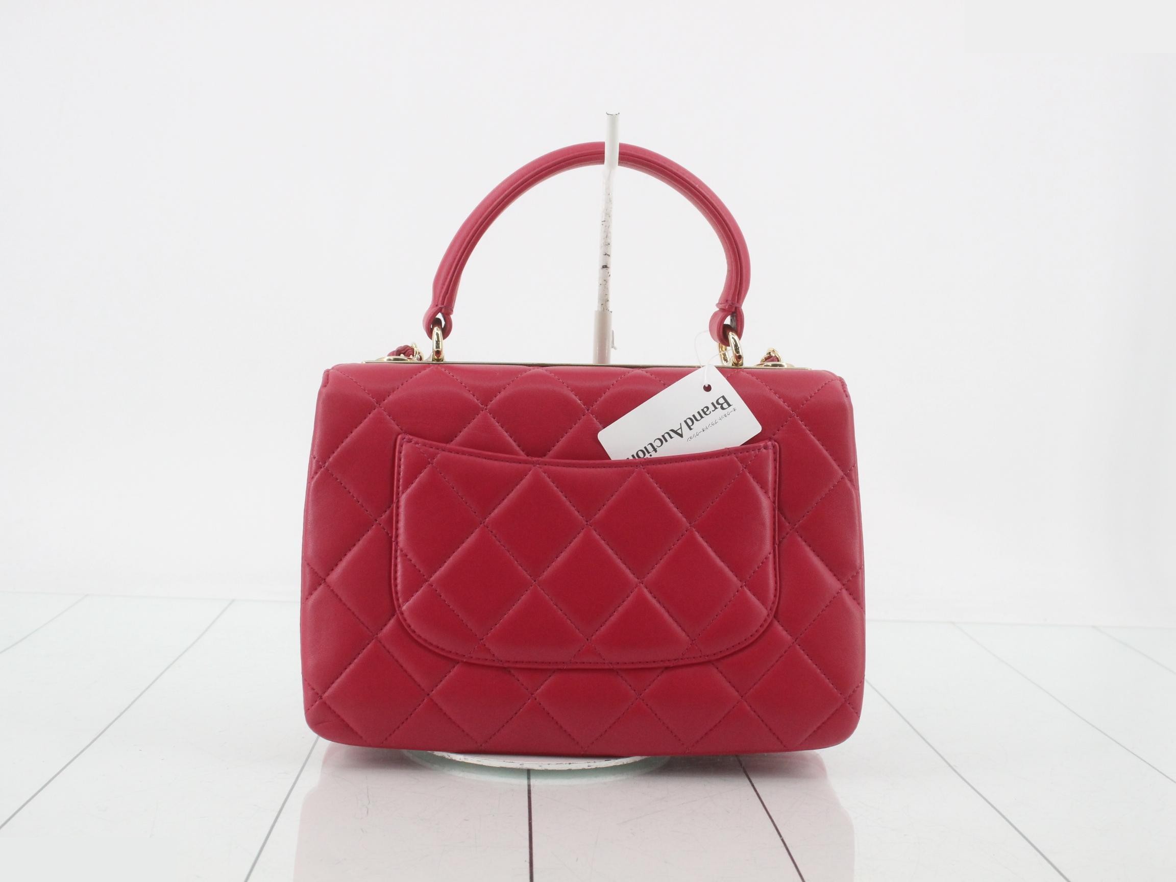 Trendy CC Lamb 2-Way Handbag/Chain Shoulder Bag, Pink — view 2