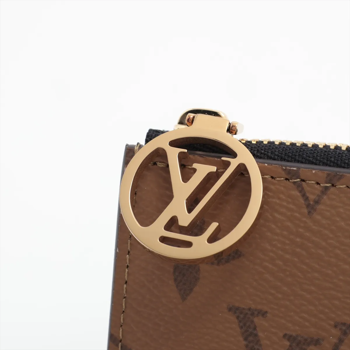 Monogram Reverse Porte Cartes Romy M81912 Brown Coin Case (RFID detected) — view 7