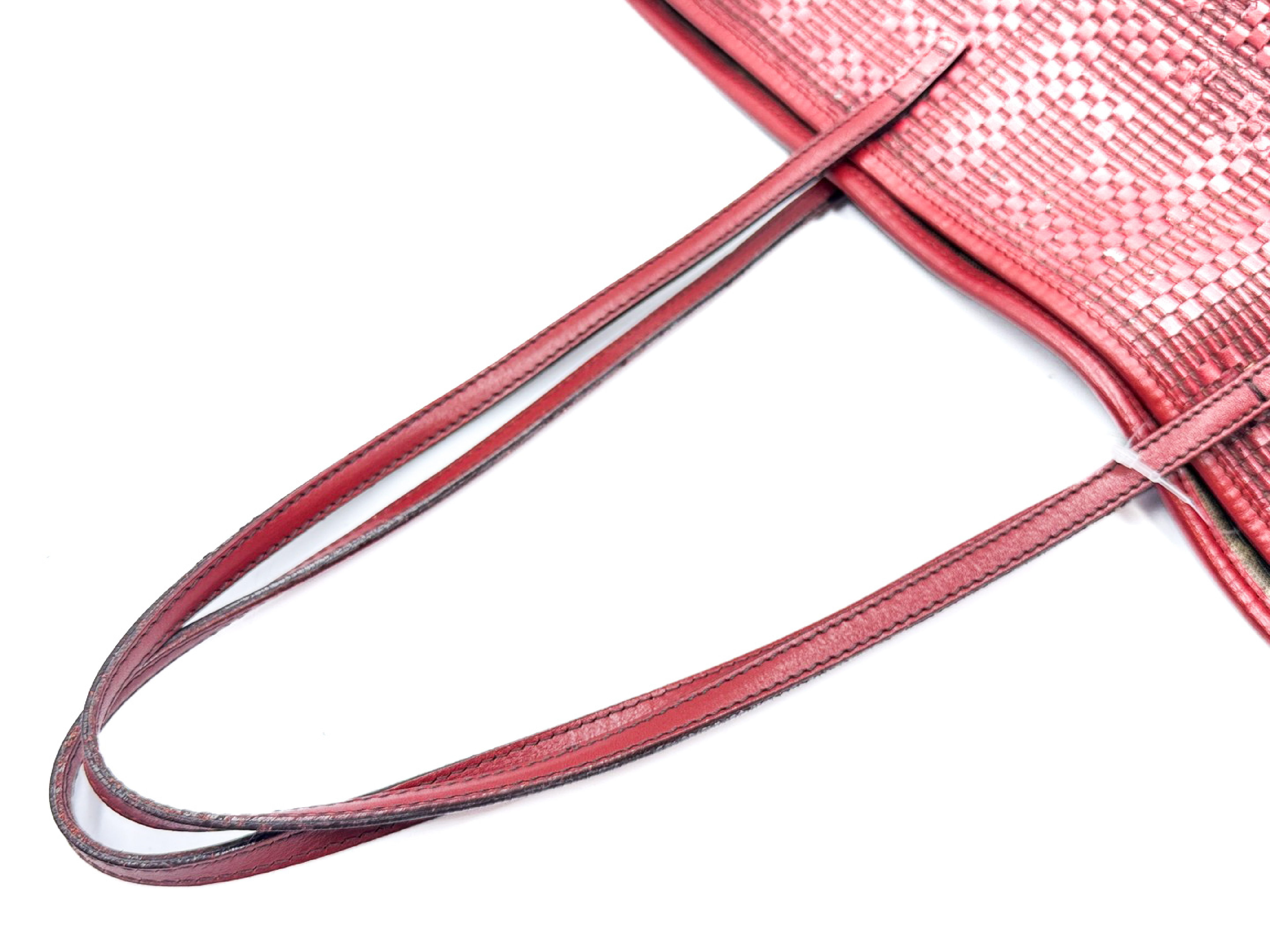 Zucca Logo Woven Leather Tote Bag — view 8