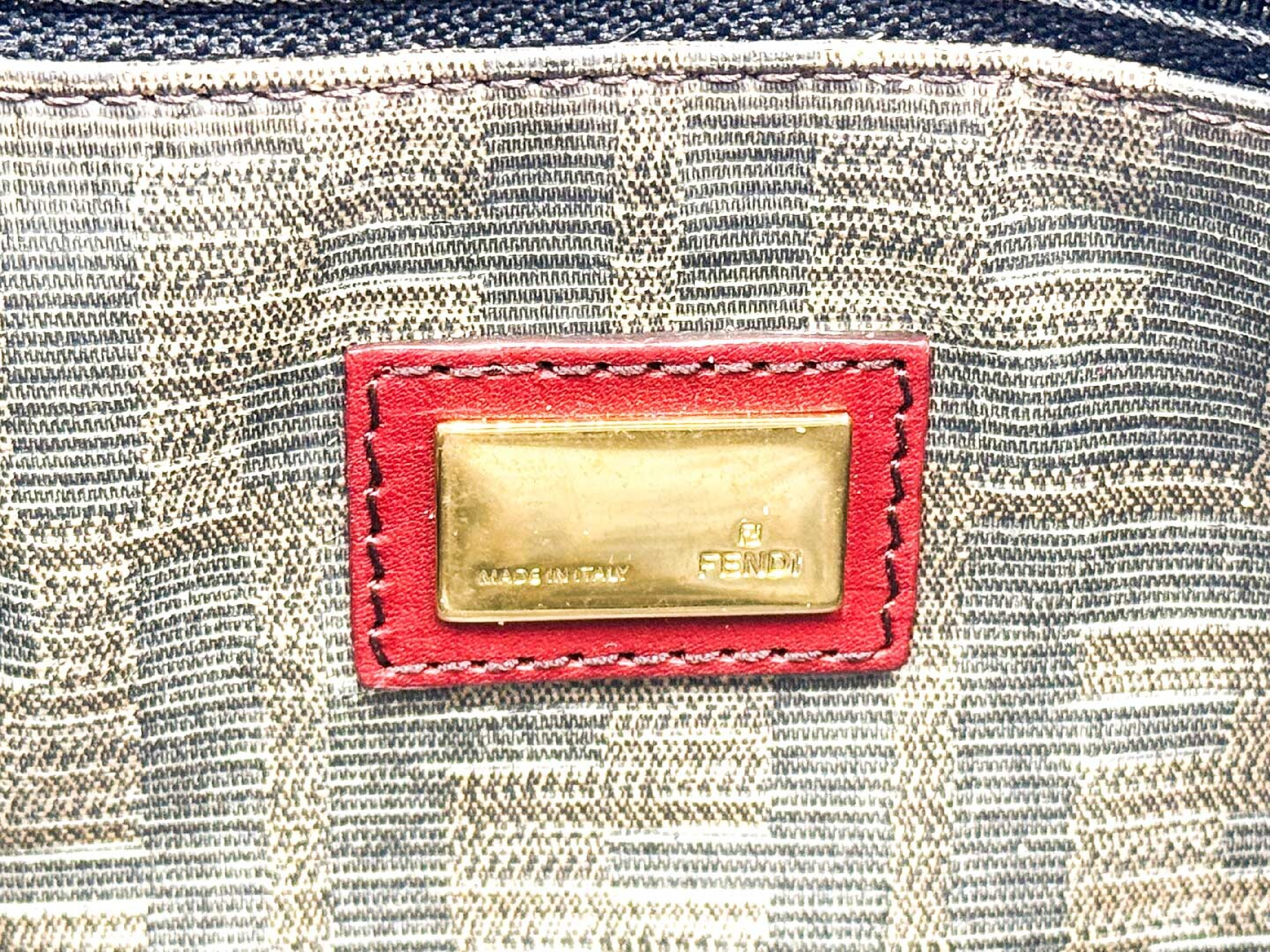Zucca Logo Woven Leather Tote Bag — view 10