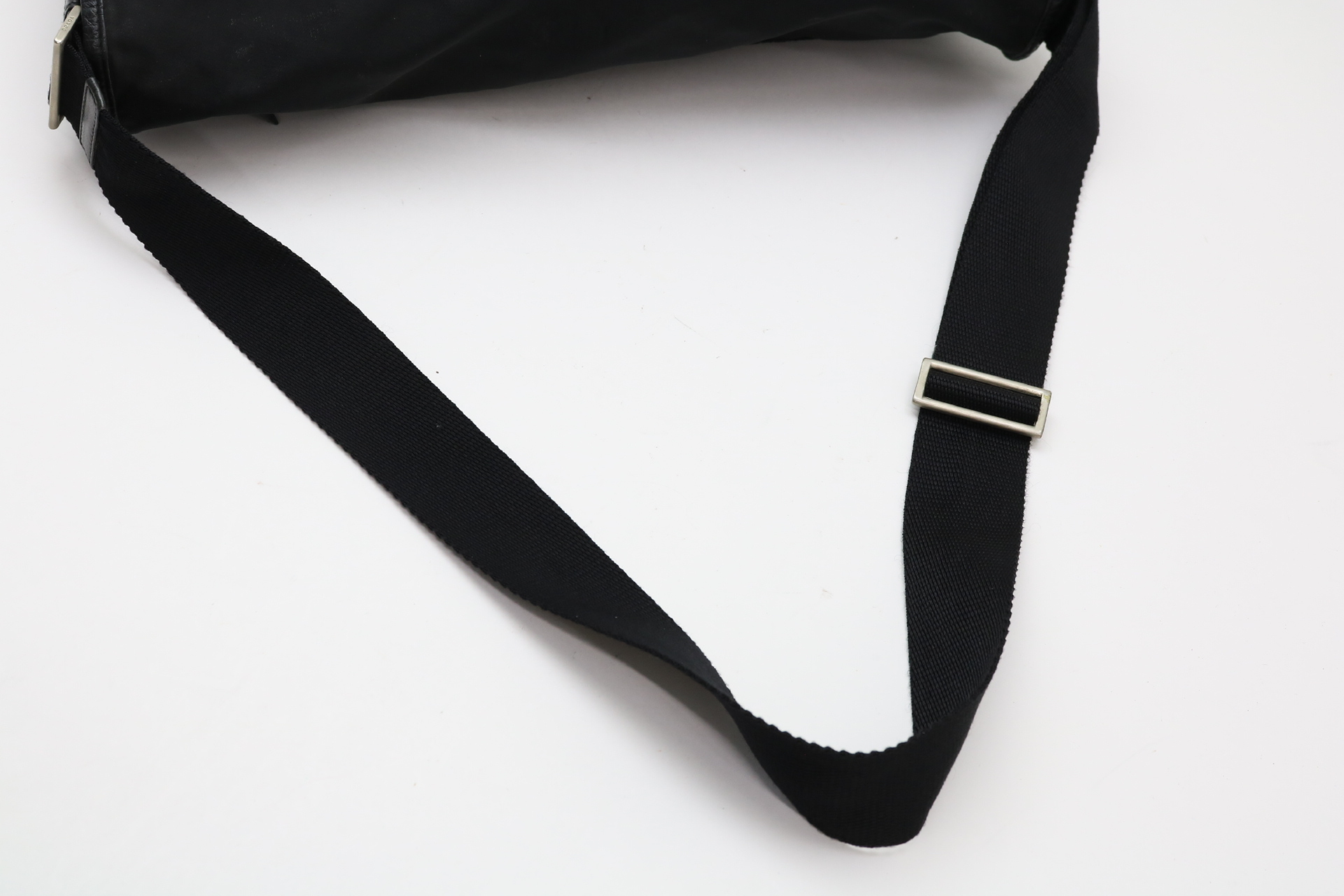 Nylon Leather Messenger Shoulder Bag — view 7