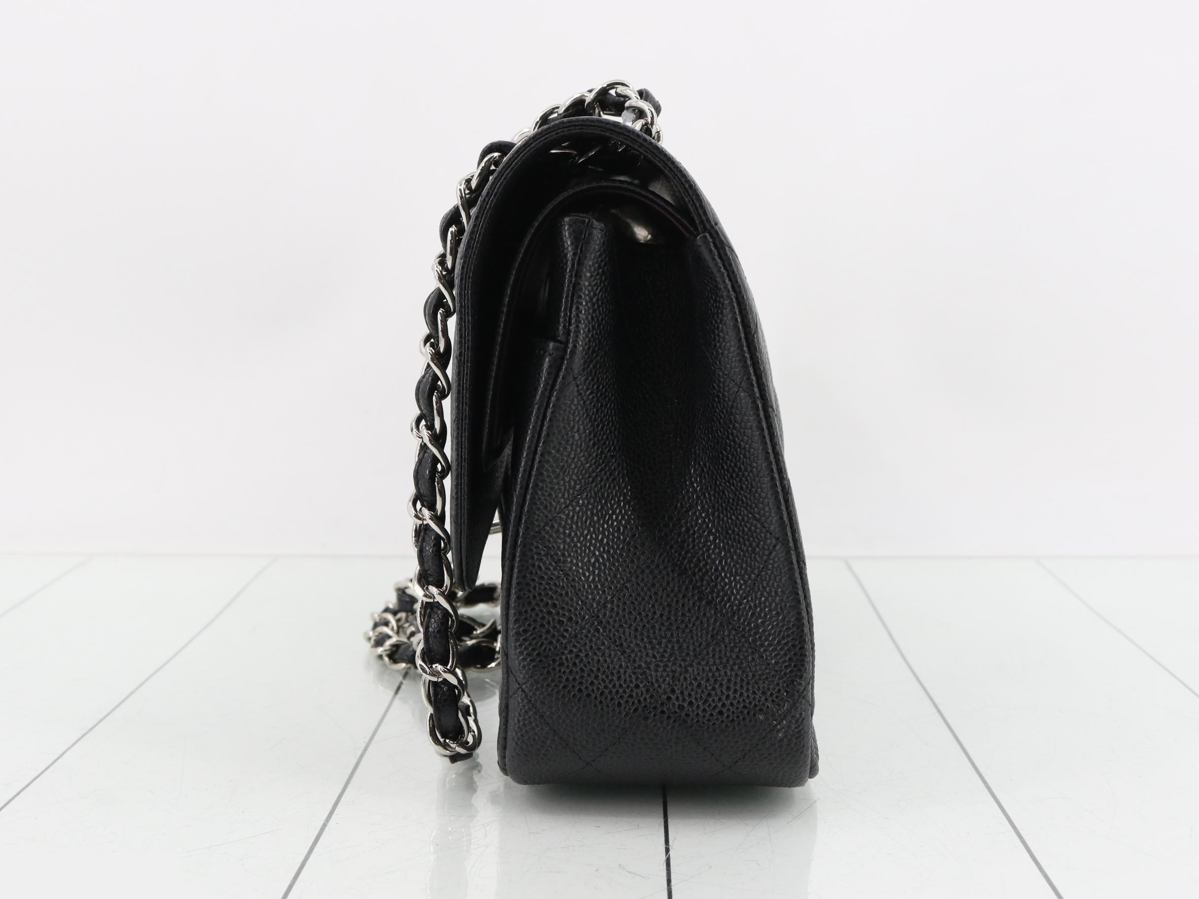 [Unused, Stored Item] Large Matelassé 30 Double Flap Caviar Double Chain — view 3