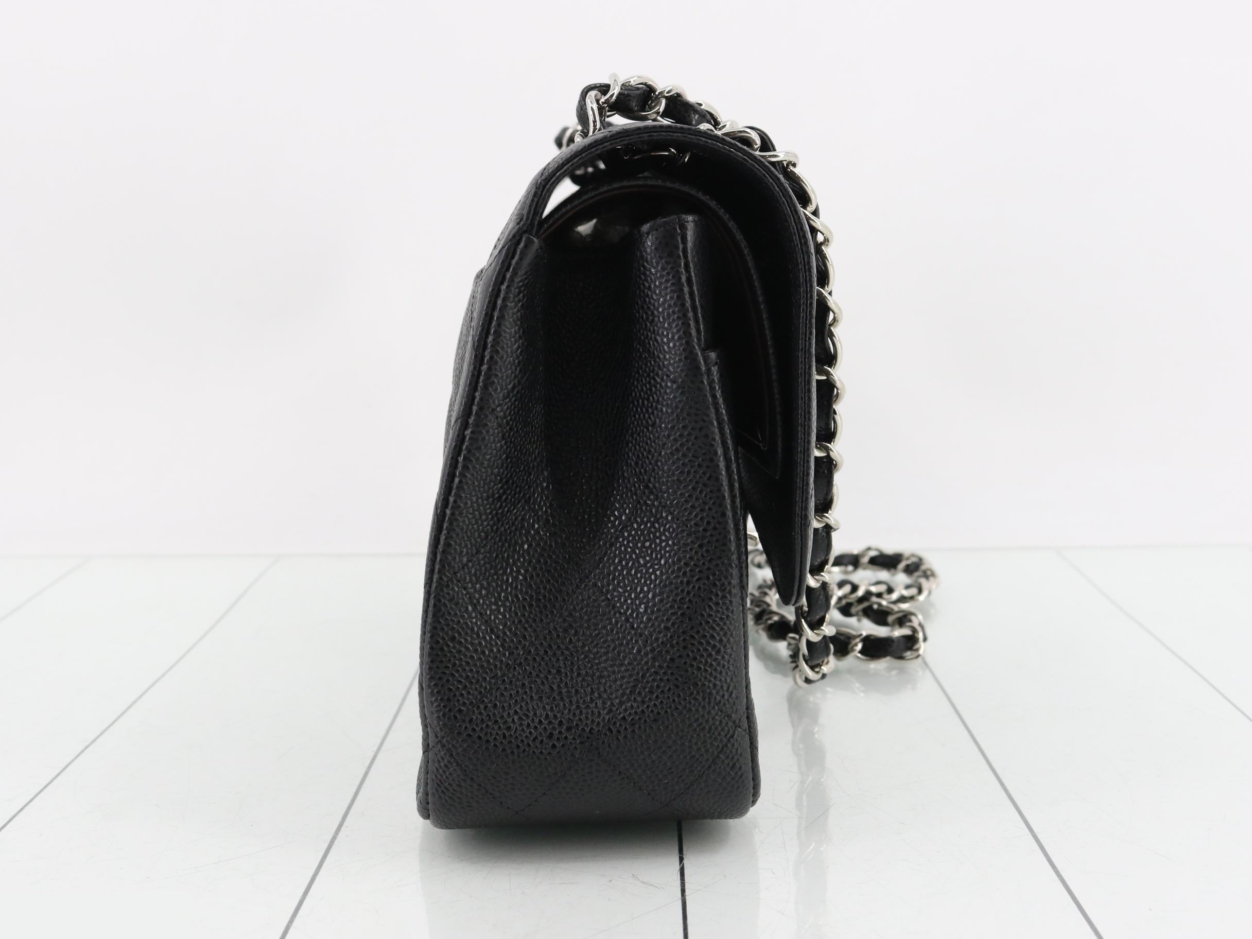 [Unused, Stored Item] Large Matelassé 30 Double Flap Caviar Double Chain — view 4