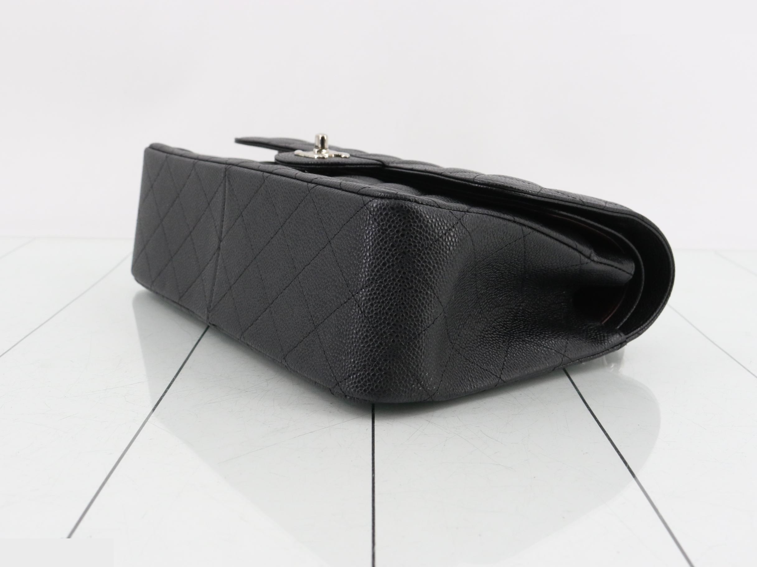 [Unused, Stored Item] Large Matelassé 30 Double Flap Caviar Double Chain — view 6
