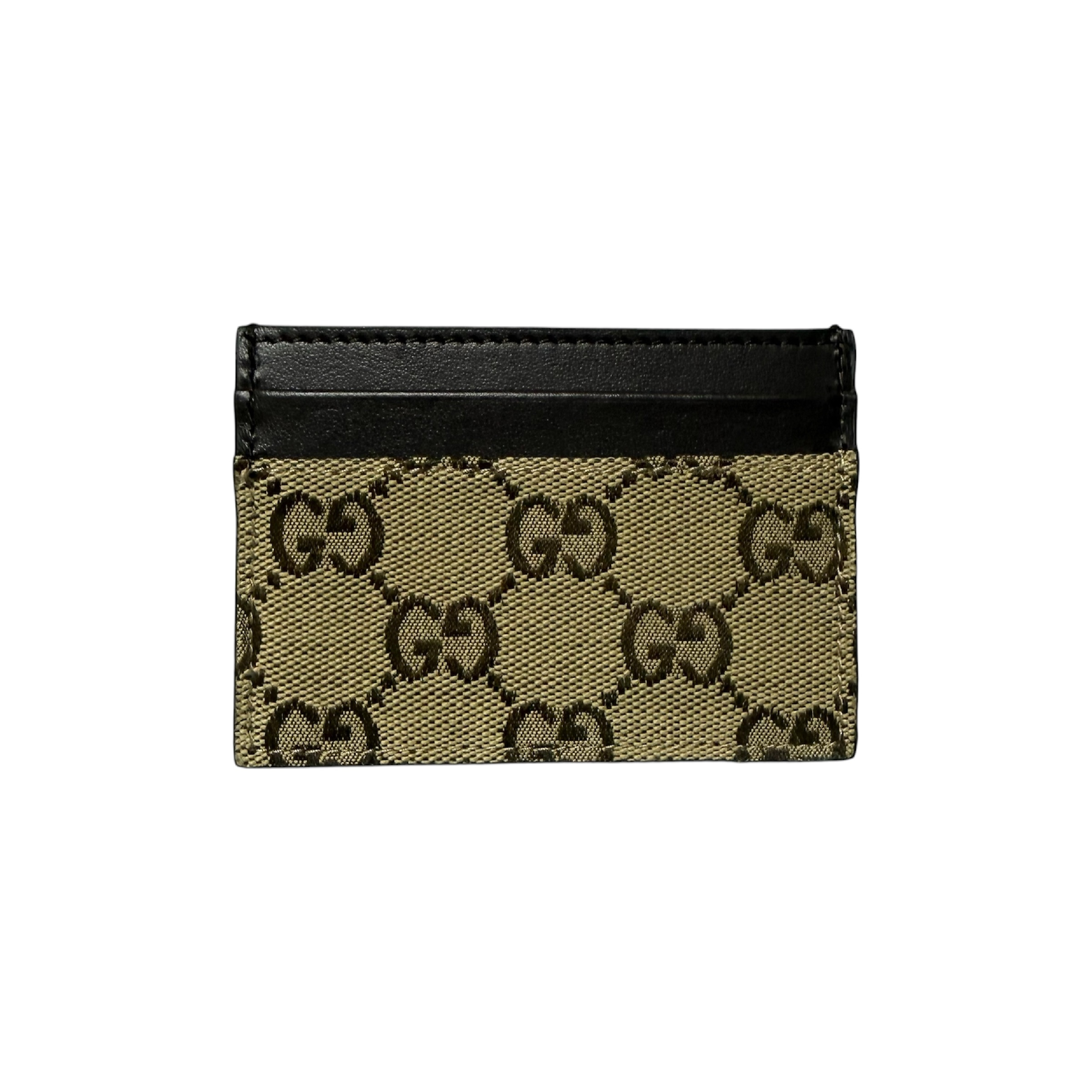 GG Canvas Card Case, Brown (Card Case/Pass Case/Business Card Holder) — view 2