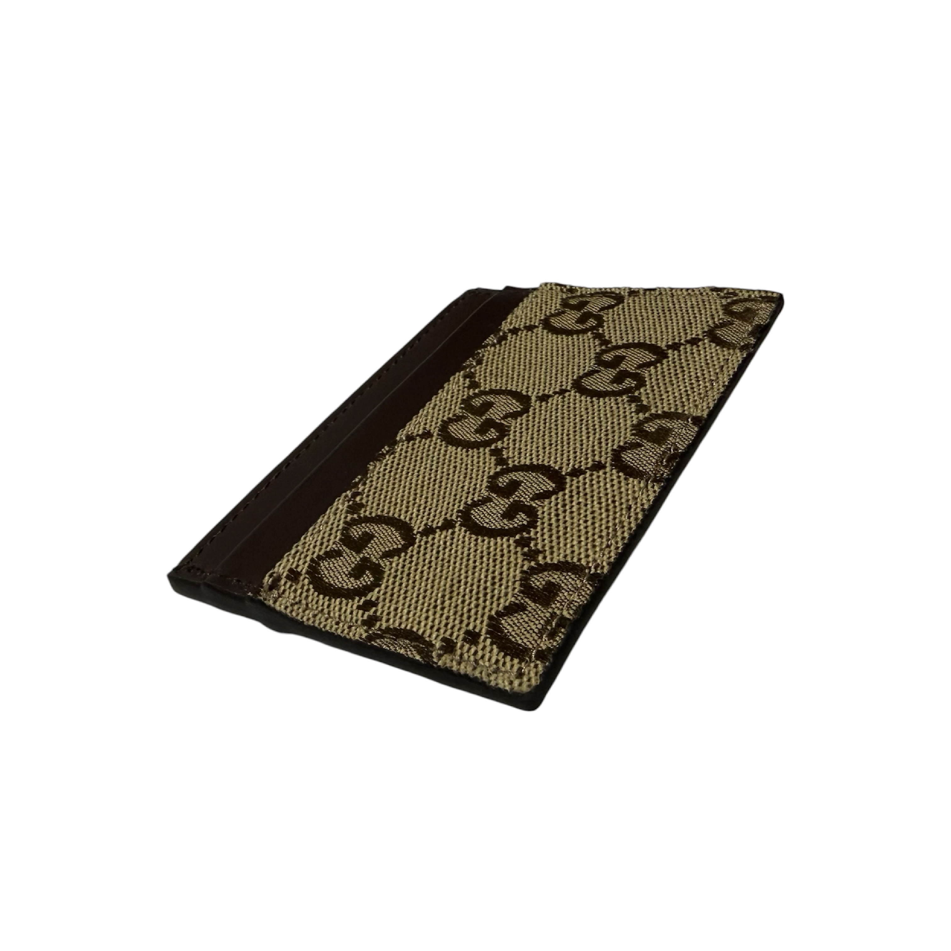GG Canvas Card Case, Brown (Card Case/Pass Case/Business Card Holder) — view 3