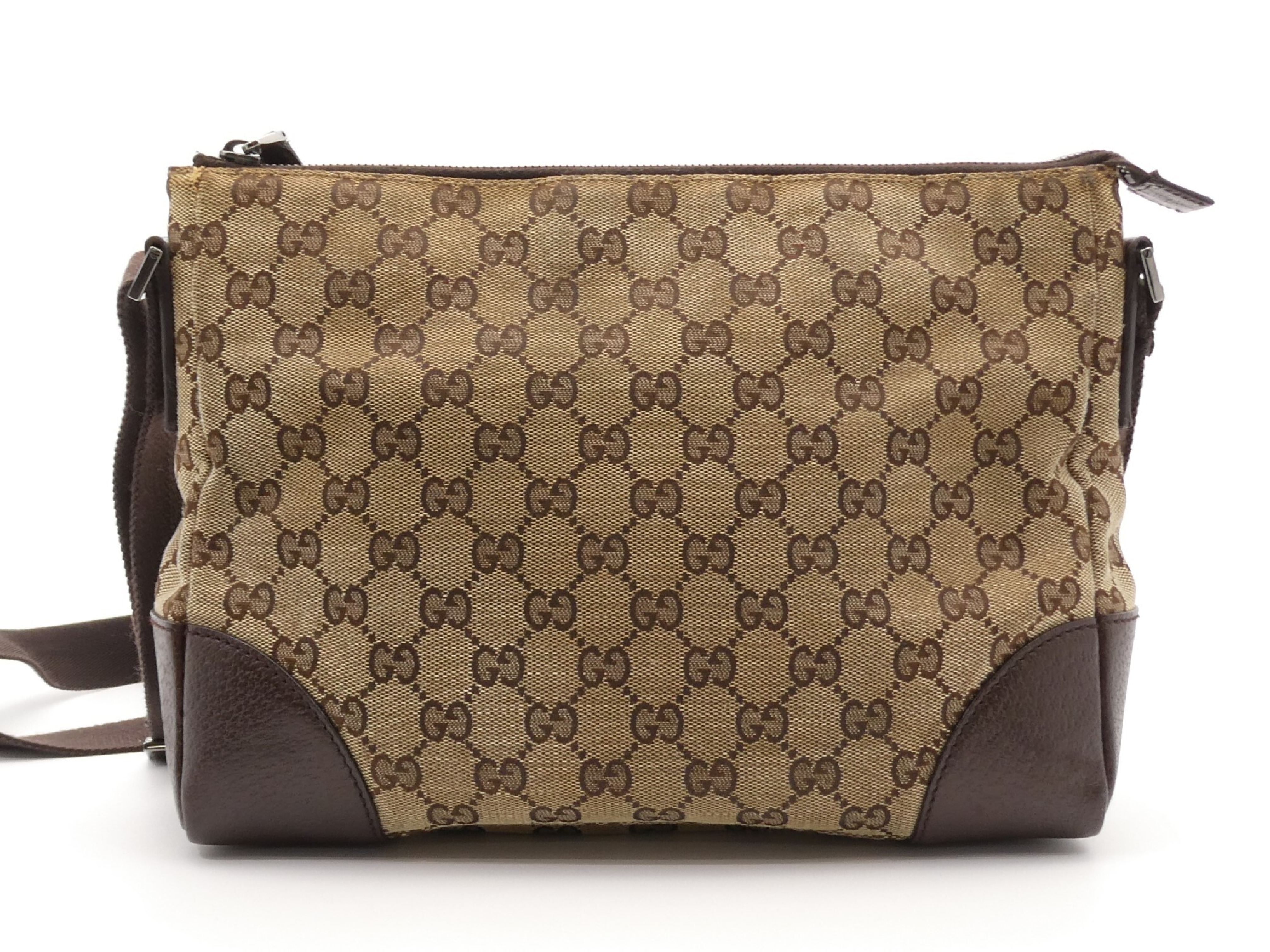 GG Canvas Leather Shoulder Bag — view 2