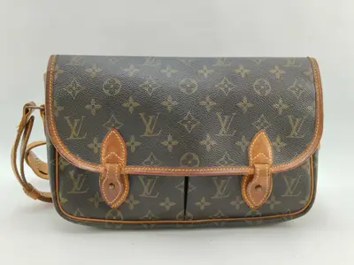 Monogram Shoulder Bag, Brown