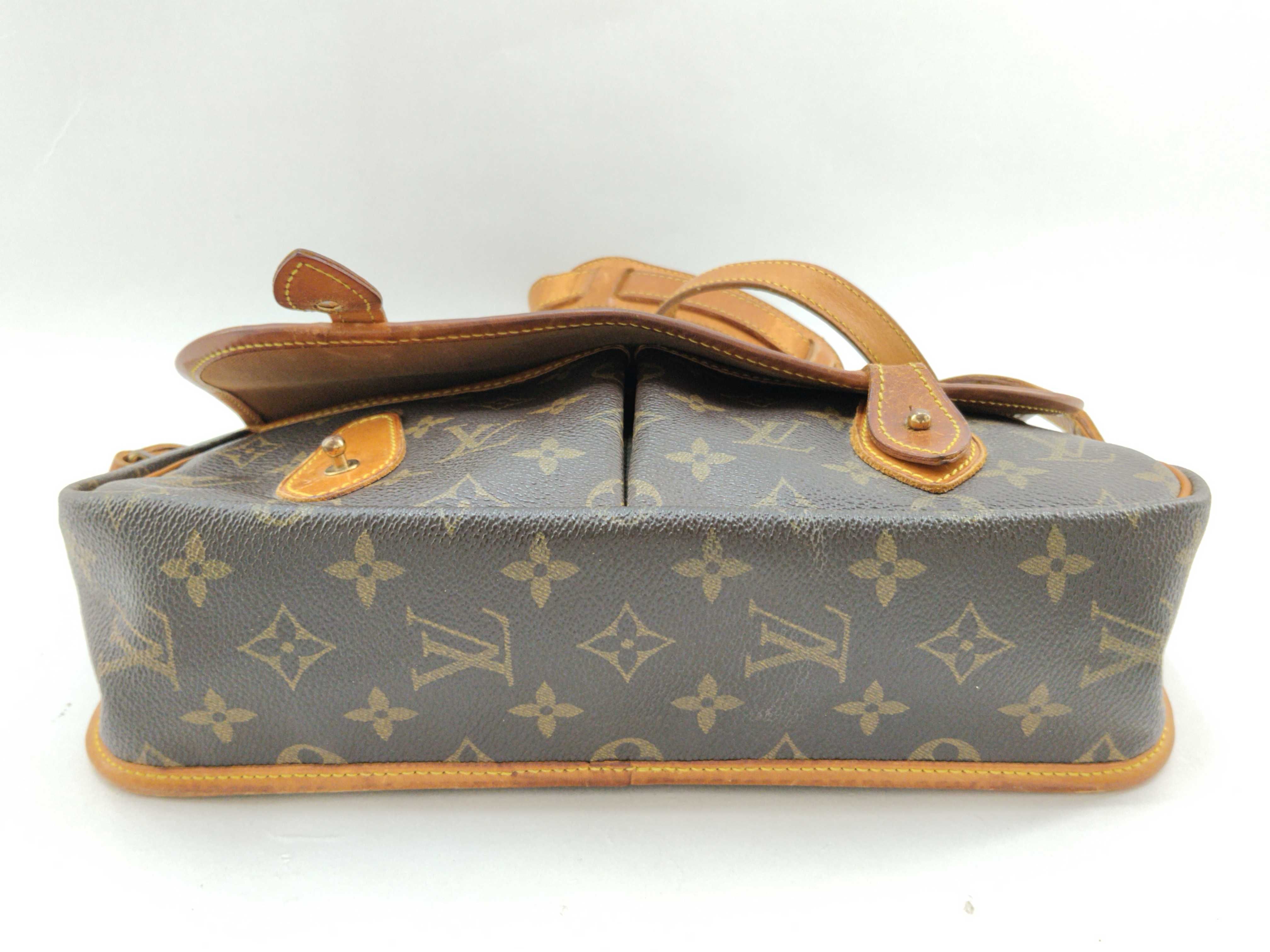 Monogram Shoulder Bag, Brown — view 3