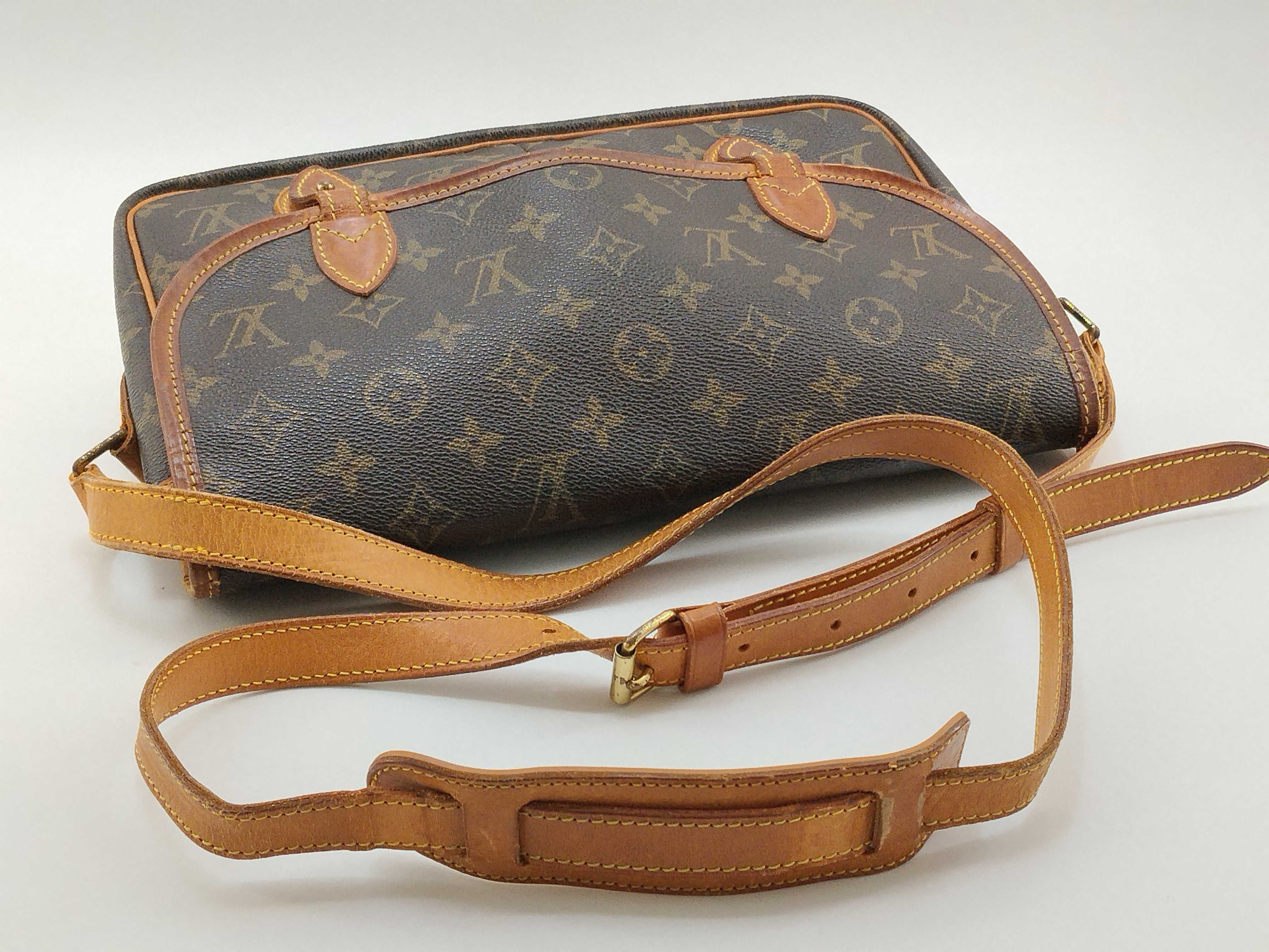 Monogram Shoulder Bag, Brown — view 8