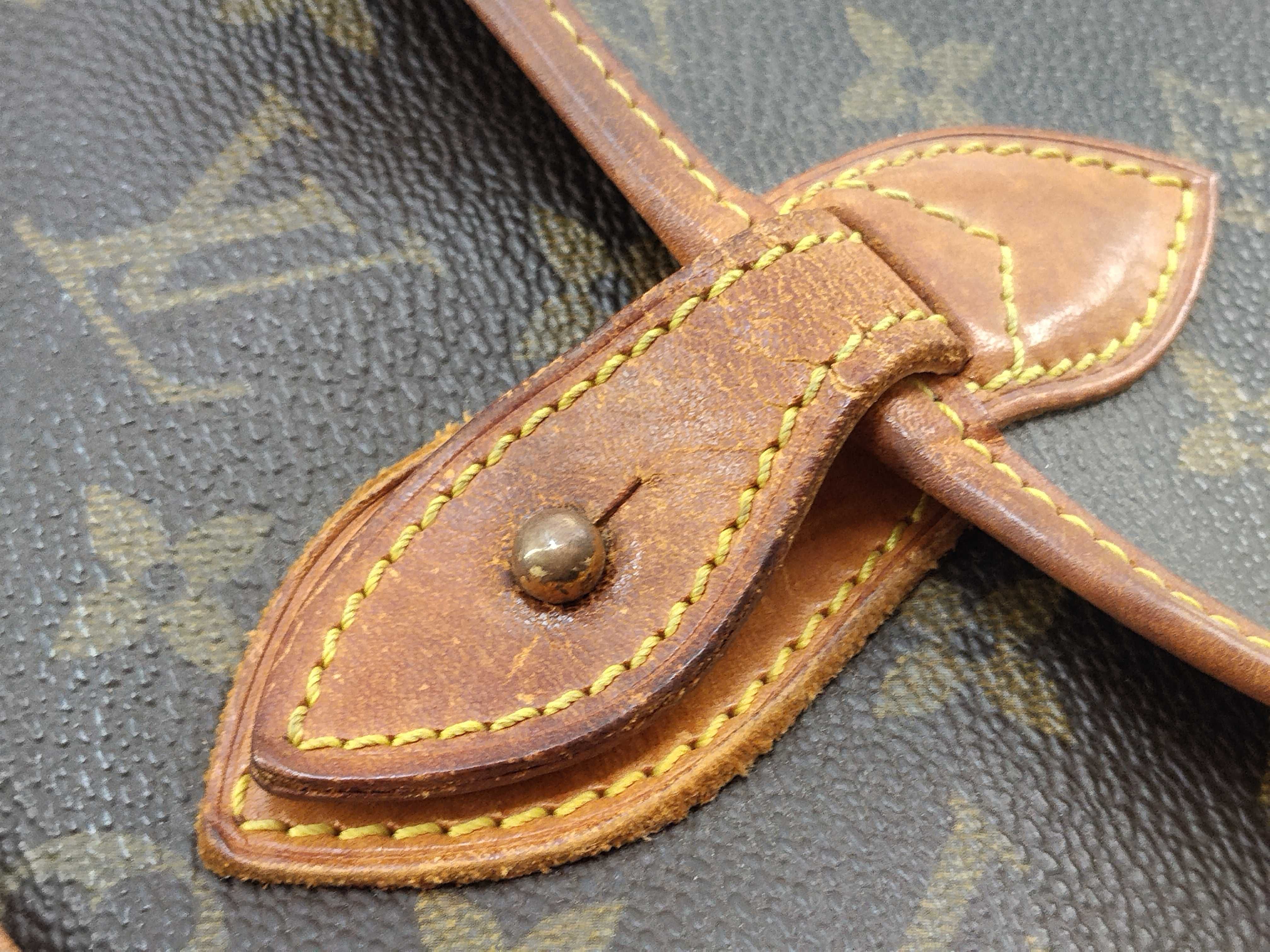 Monogram Shoulder Bag, Brown — view 9