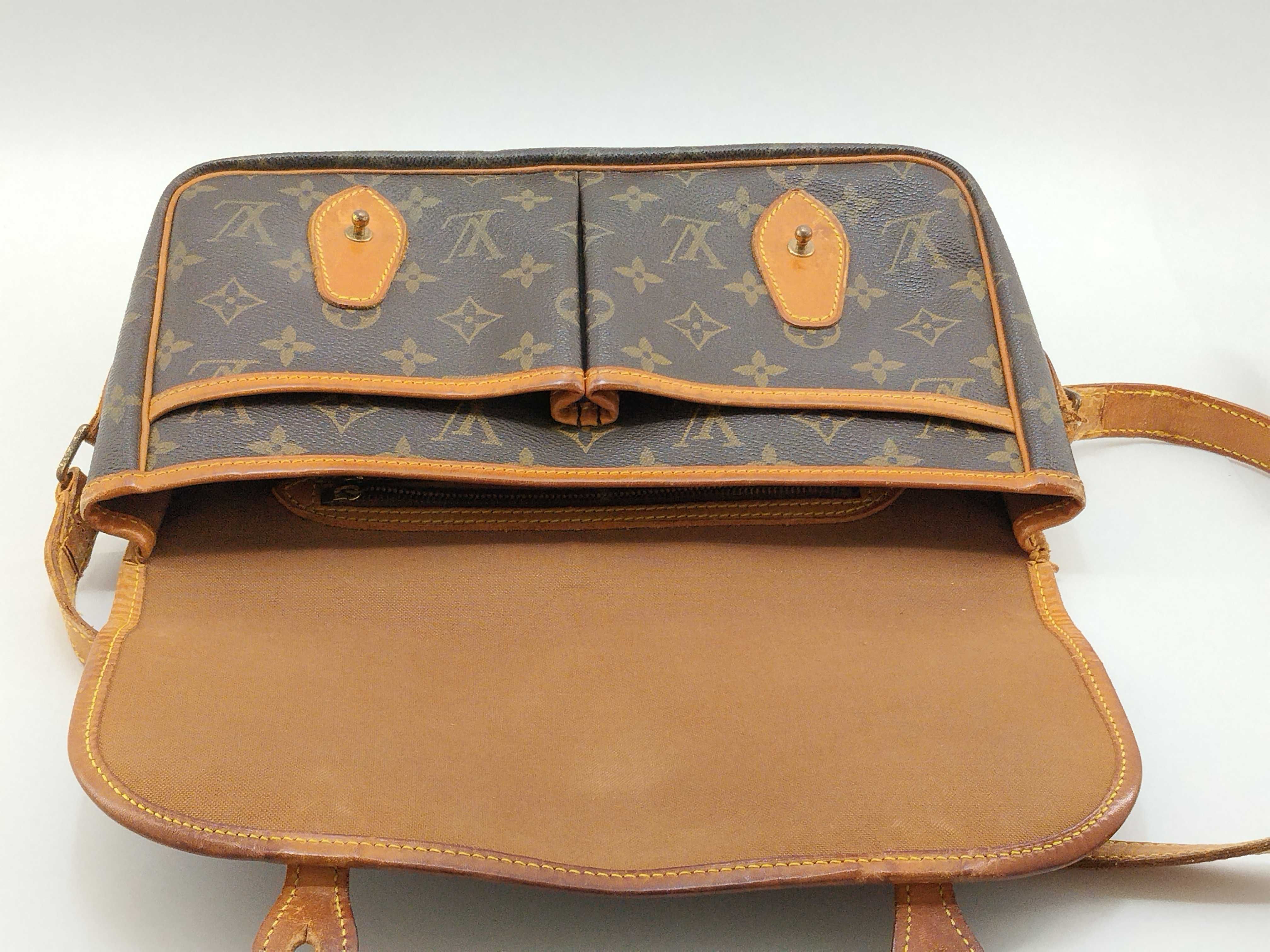 Monogram Shoulder Bag, Brown — view 10