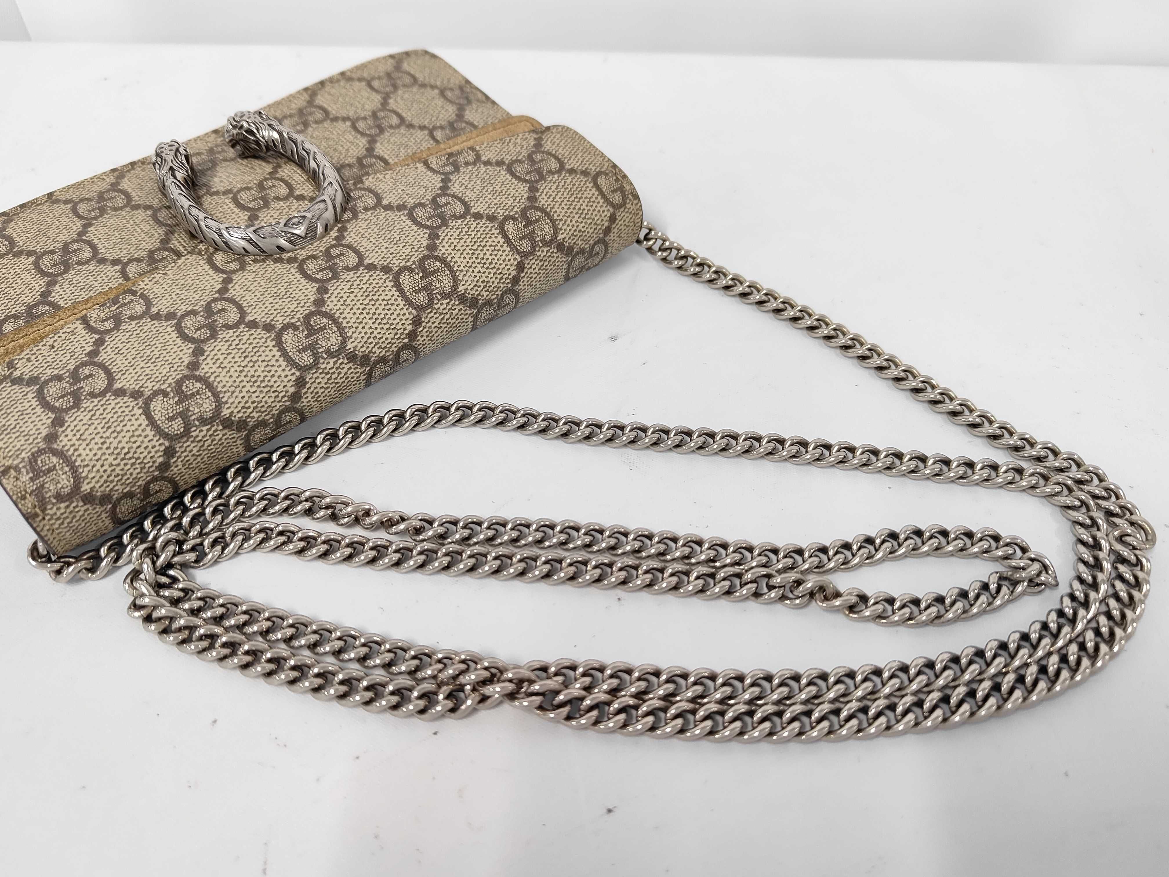 GG Supreme Dionysus Chain Shoulder Bag — view 3