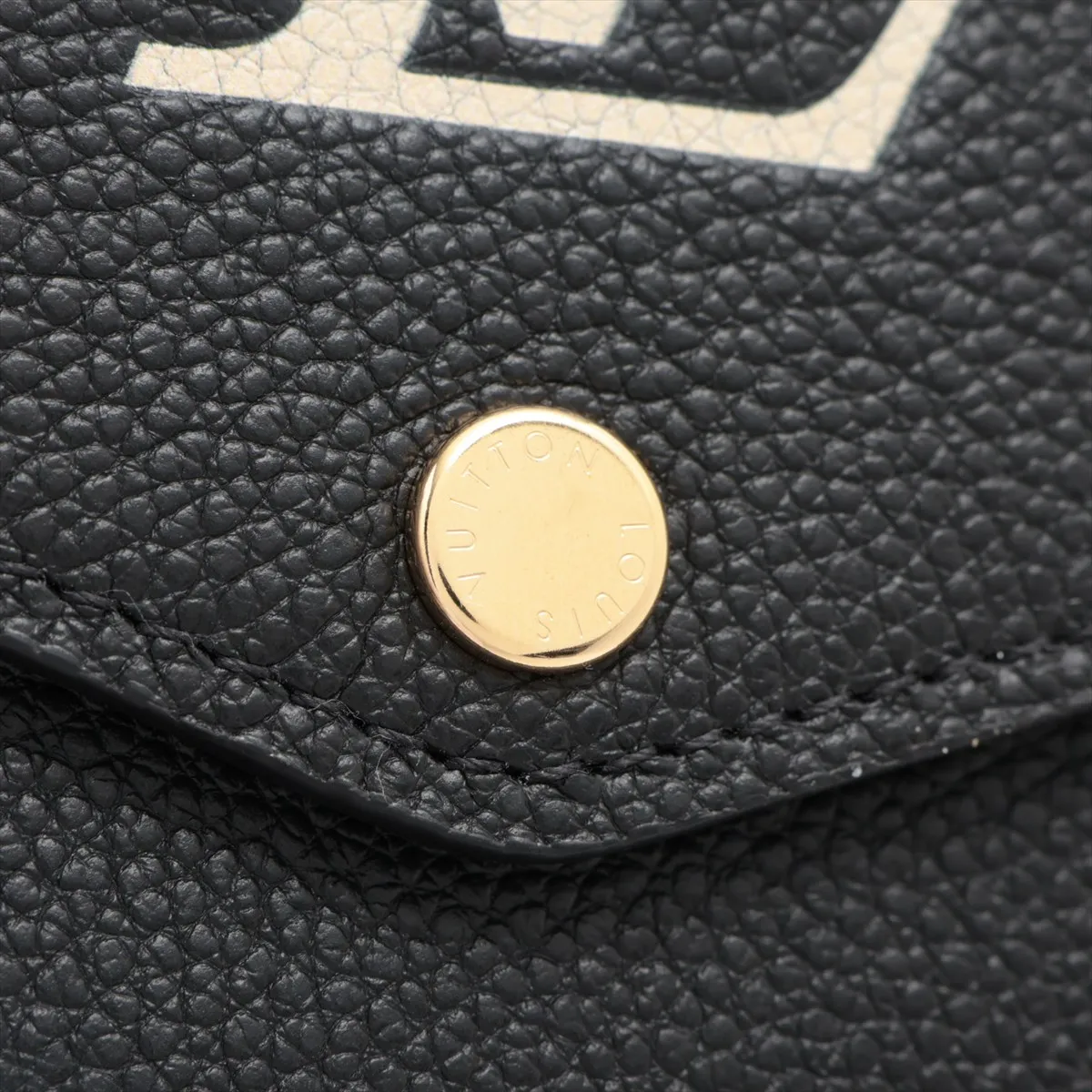 Bicolor Monogram Empreinte Portefeuille Sarah M80496 Noir x Cream Long Wallet (RFID detected) — view 11