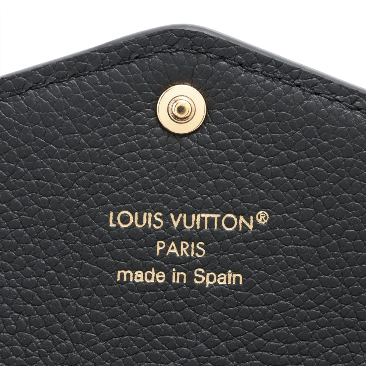 Bicolor Monogram Empreinte Portefeuille Sarah M80496 Noir x Cream Long Wallet (RFID detected) — view 9