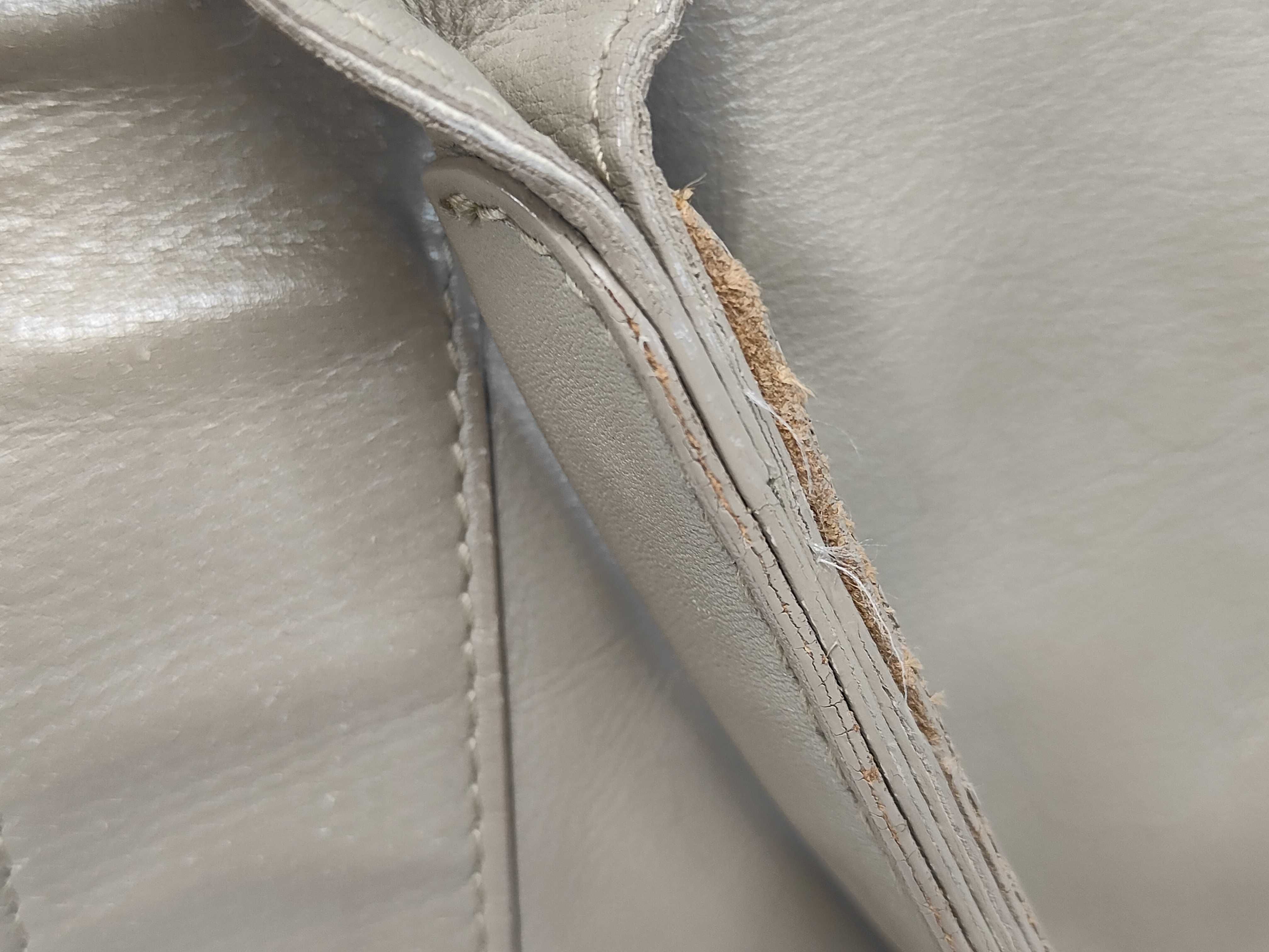 Navy Cabas Leather Handbag Beige 339933 Handbag — view 11