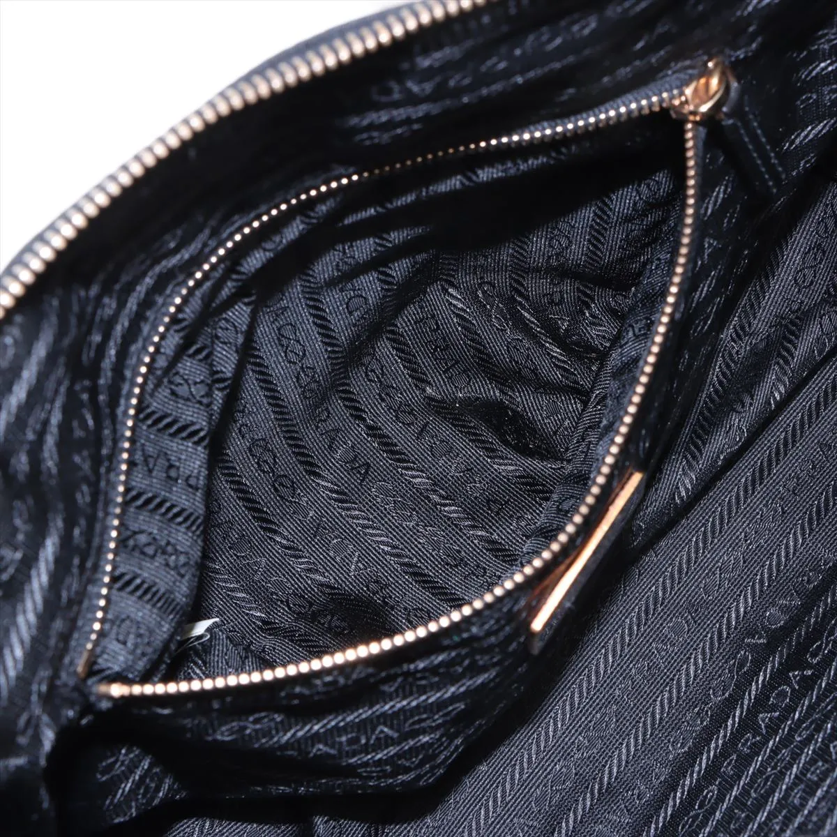 Tessuto Nylon x Leather Handbag Black BR0345 Bearer Guarantee — view 8