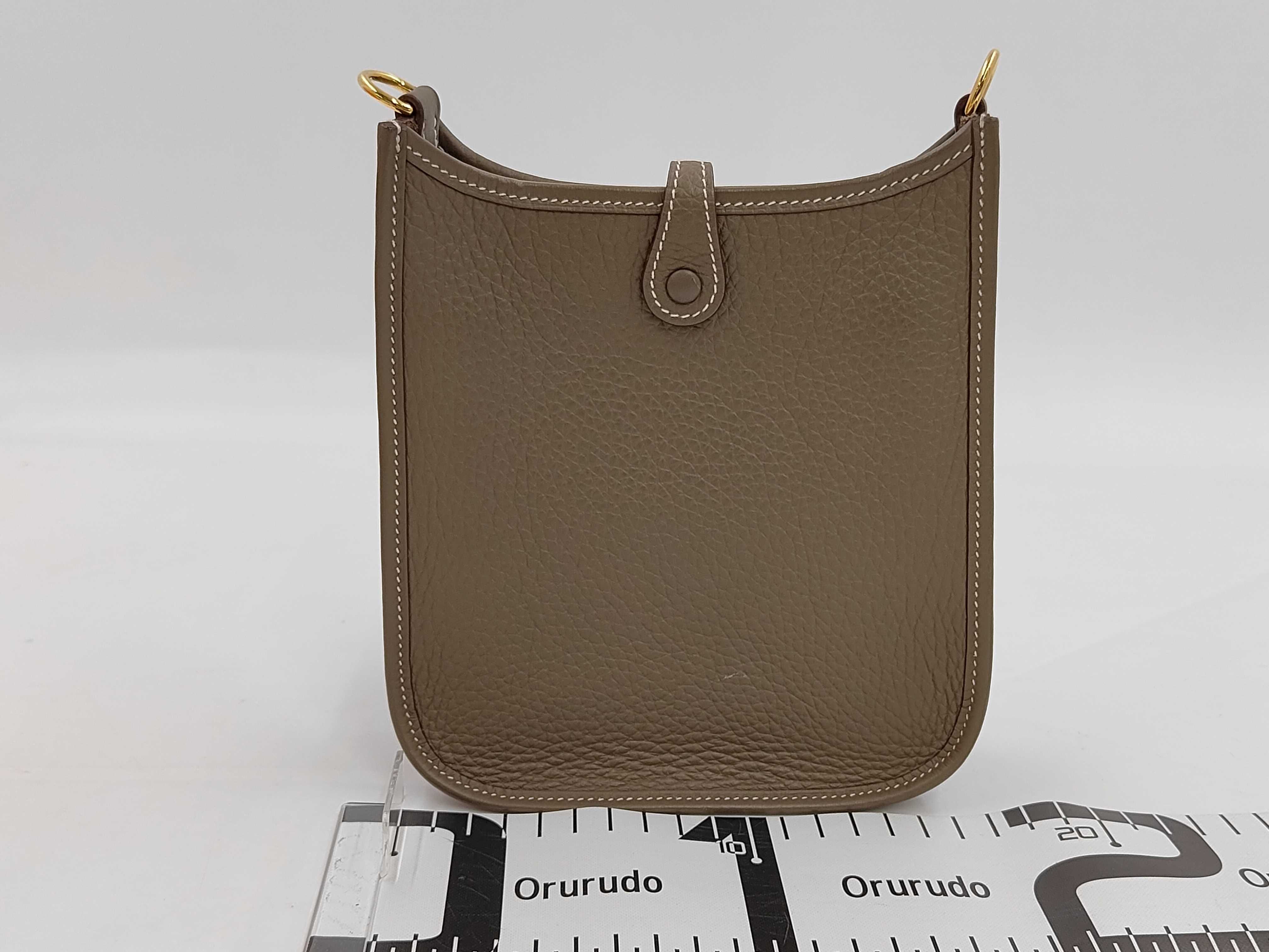 Evelyne TPM Shoulder Bag, 2024 Model, Etoupe, Gold Hardware, W Stamp. — view 2