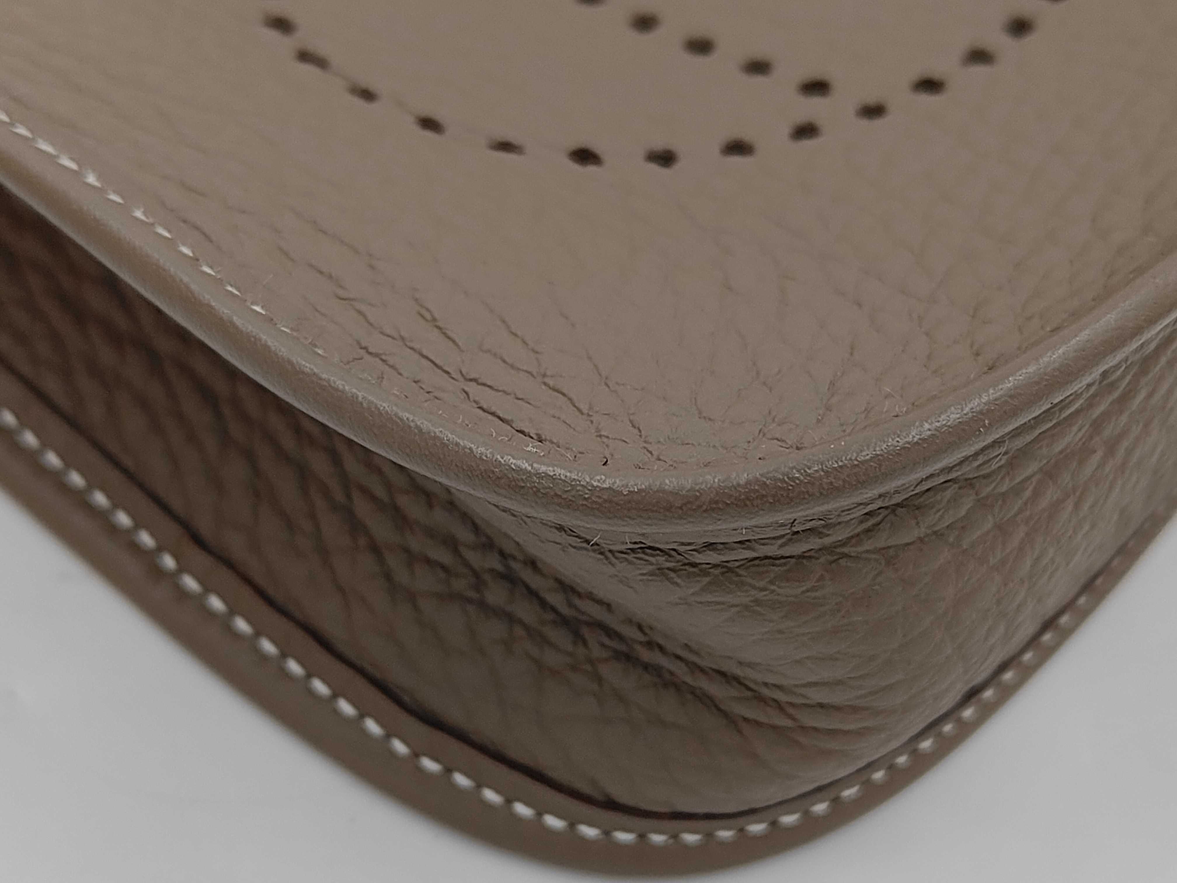 Evelyne TPM Shoulder Bag, 2024 Model, Etoupe, Gold Hardware, W Stamp. — view 3
