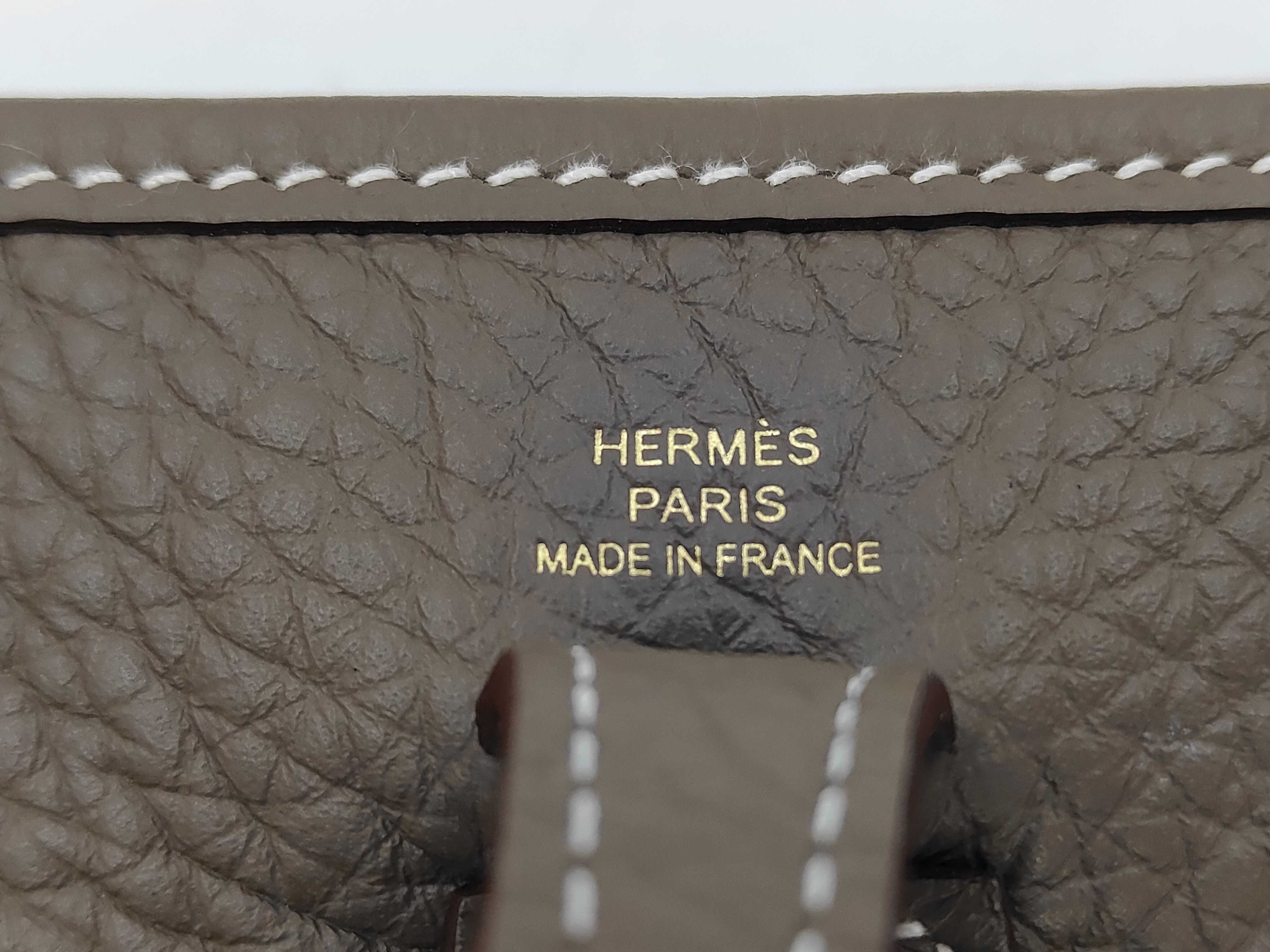 Evelyne TPM Shoulder Bag, 2024 Model, Etoupe, Gold Hardware, W Stamp. — view 7